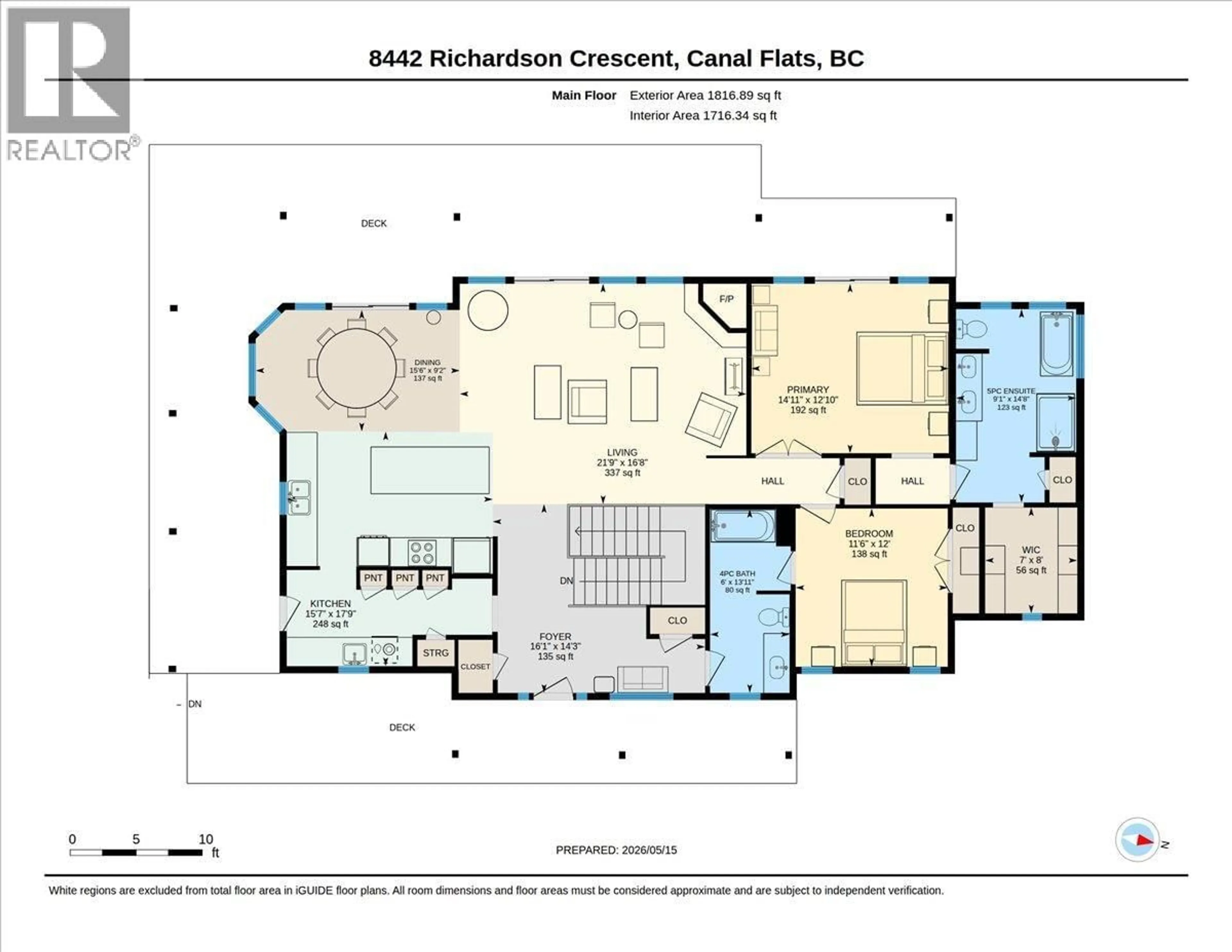 Floor plan for 8442 RICHARDSON CRESCENT, Canal Flats British Columbia V0B1B0