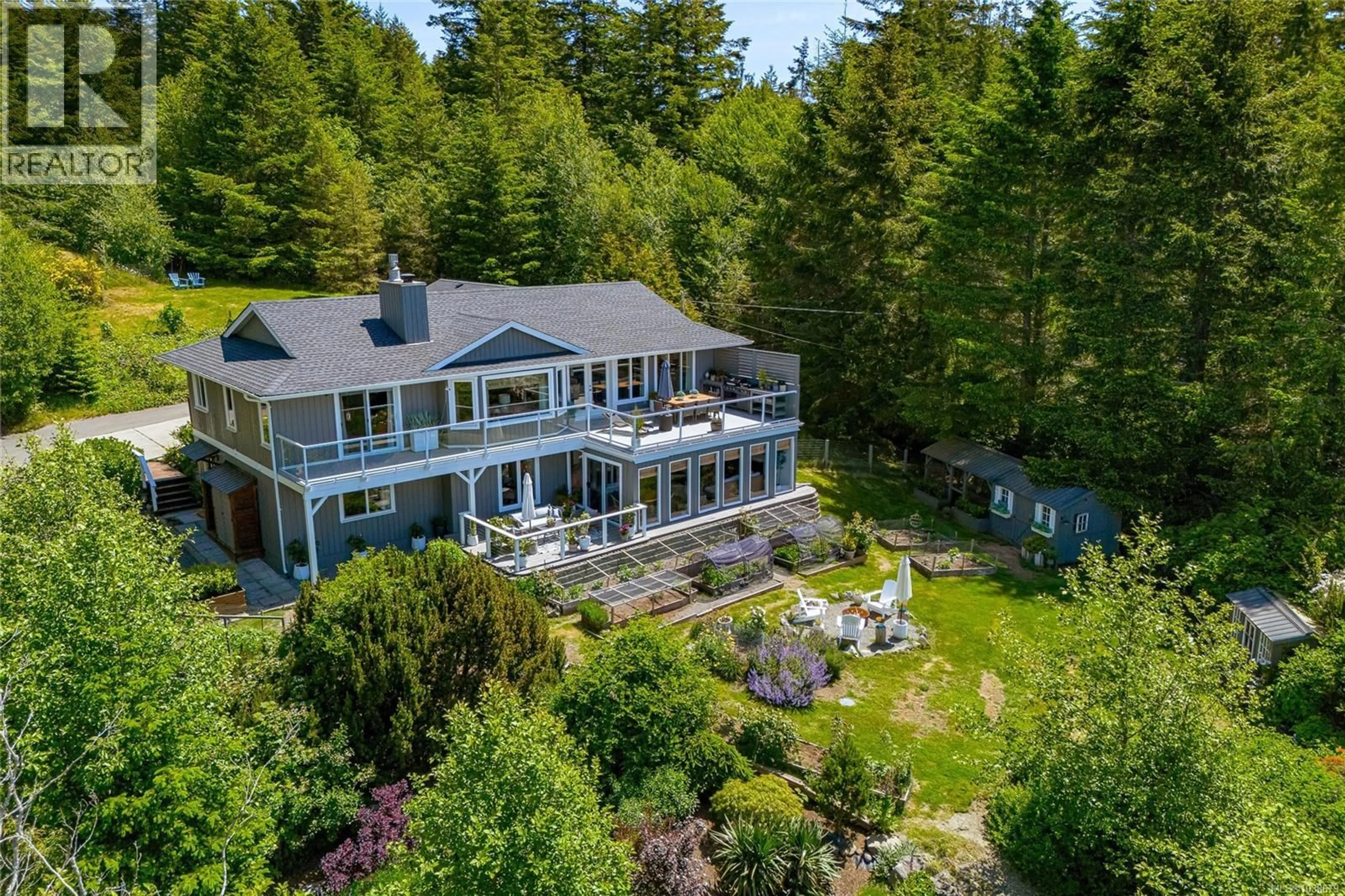 A pic from outside/outdoor area/front of a property/back of a property/a pic from drone, water/lake/river/ocean view for 4475 OTTER POINT ROAD, Sooke British Columbia V9Z0K4