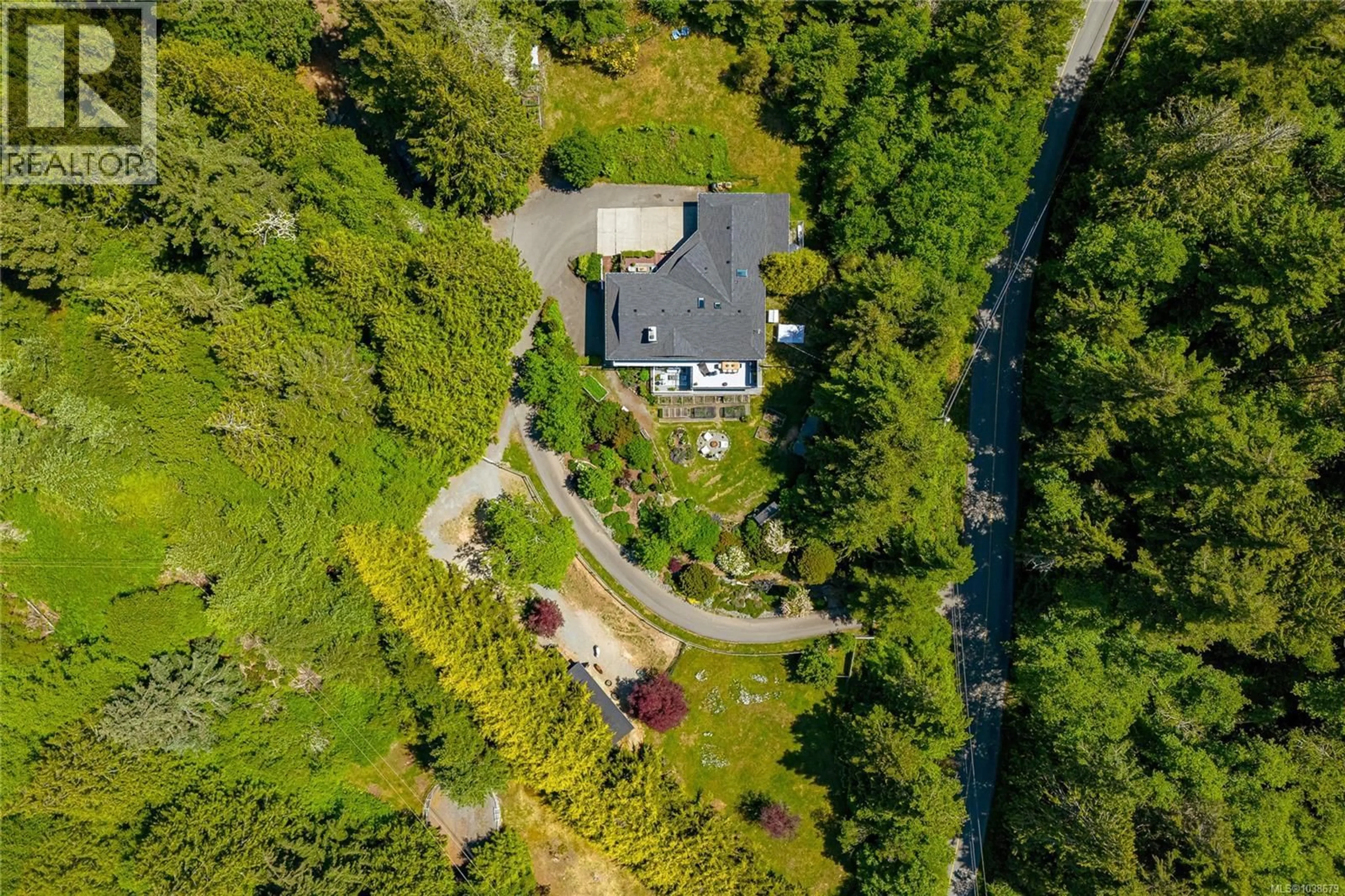 A pic from outside/outdoor area/front of a property/back of a property/a pic from drone, street for 4475 OTTER POINT ROAD, Sooke British Columbia V9Z0K4