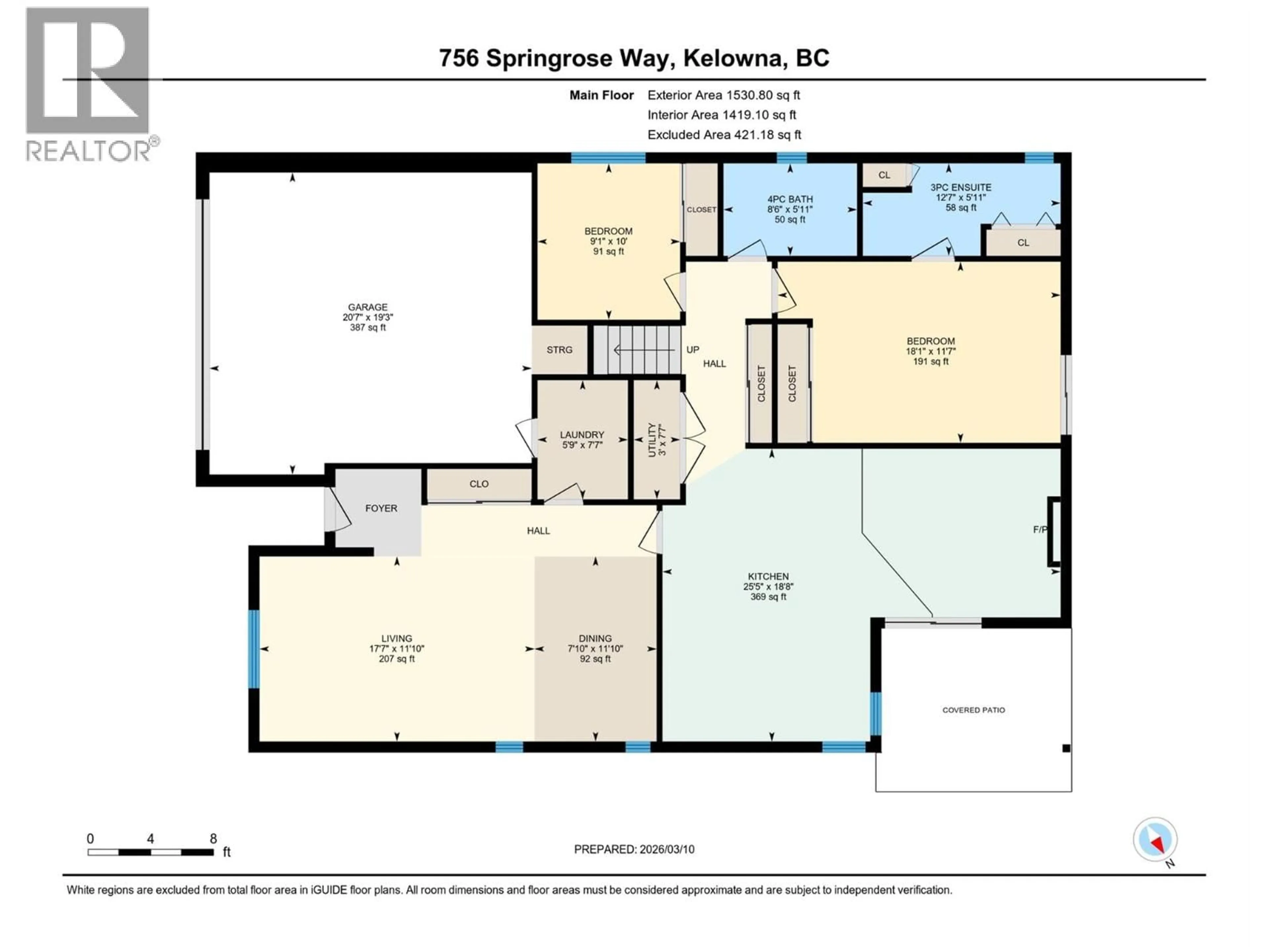 Floor plan for 756 SPRINGROSE WAY, Kelowna British Columbia V1W3M2
