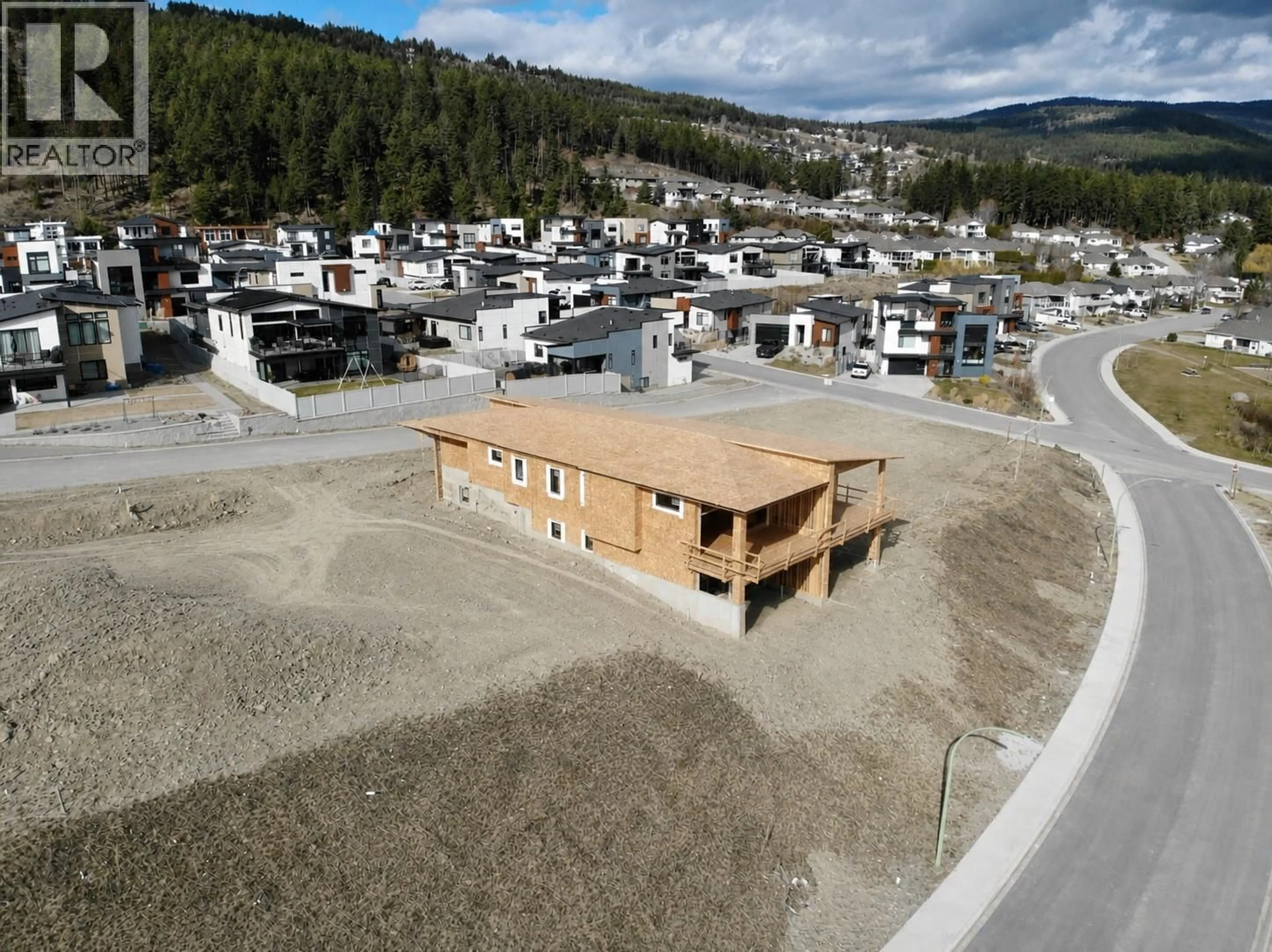 A pic from outside/outdoor area/front of a property/back of a property/a pic from drone, water/lake/river/ocean view for 3748 MORNINGSIDE DRIVE, West Kelowna British Columbia V4T0B1