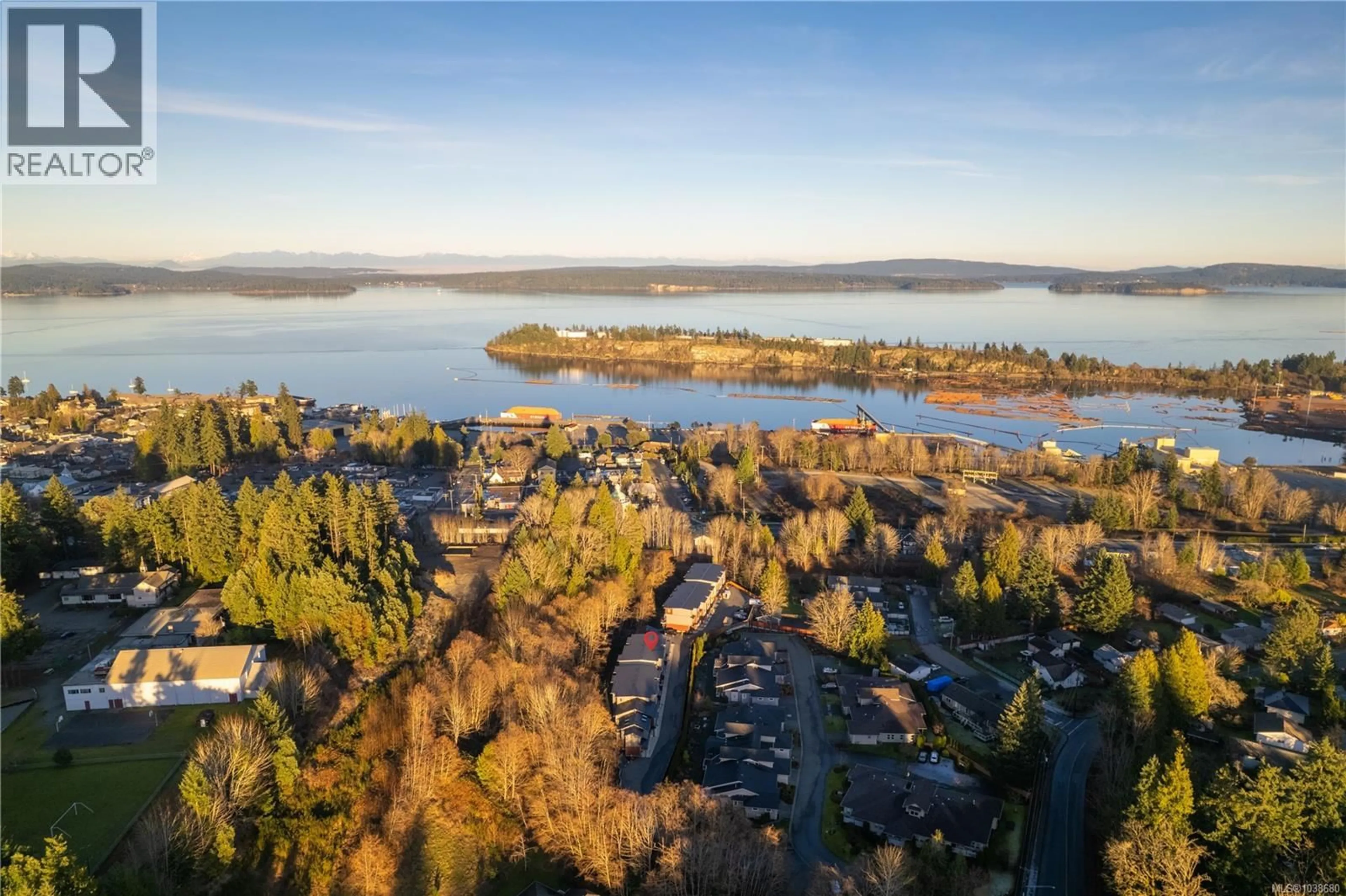 A pic from outside/outdoor area/front of a property/back of a property/a pic from drone, water/lake/river/ocean view for 107 - 2899 RIVER ROAD, Chemainus British Columbia V0R1K3