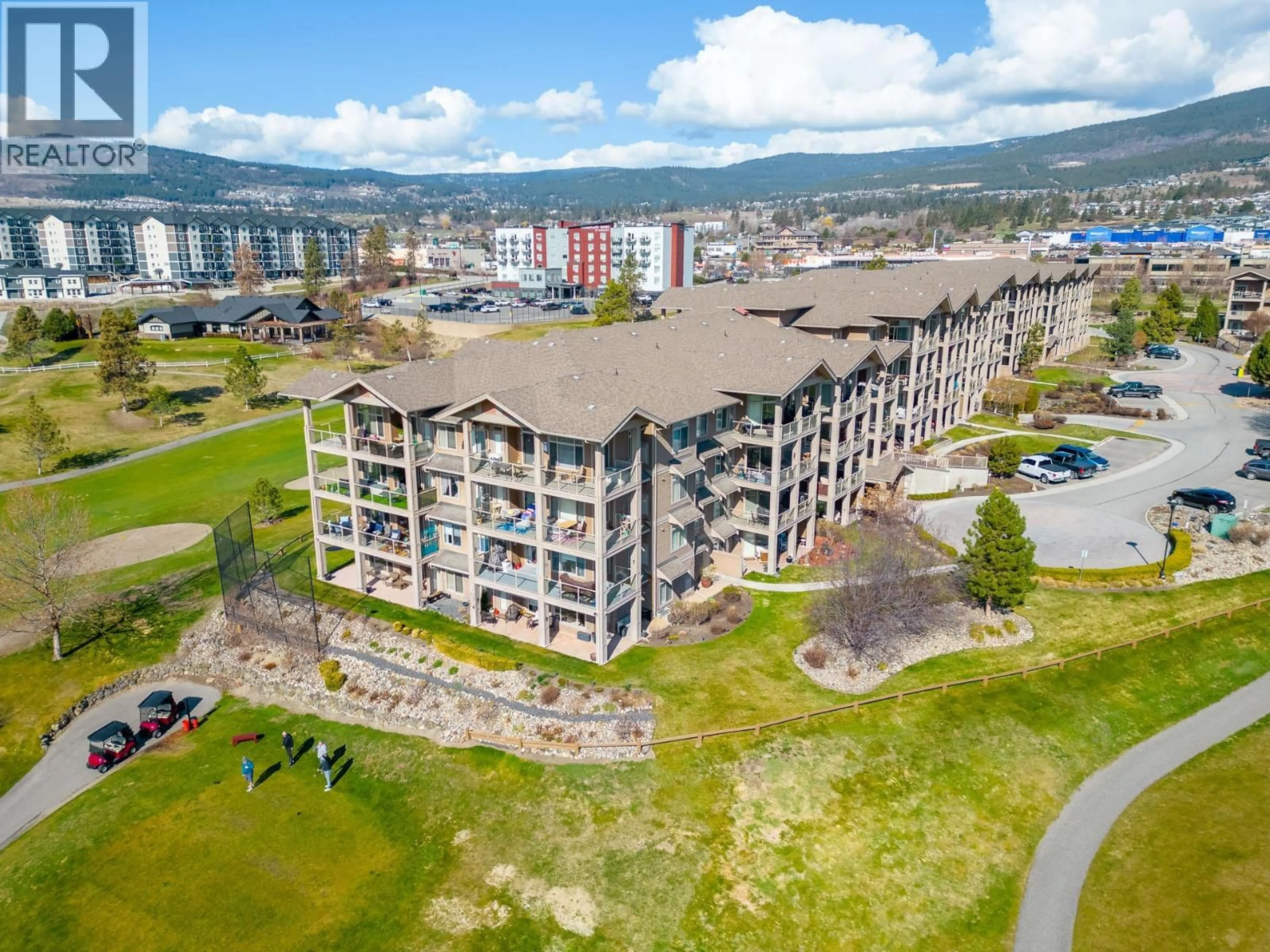 A pic from outside/outdoor area/front of a property/back of a property/a pic from drone, water/lake/river/ocean view for 213 - 3533 CARRINGTON ROAD, West Kelowna British Columbia V4T2Z9
