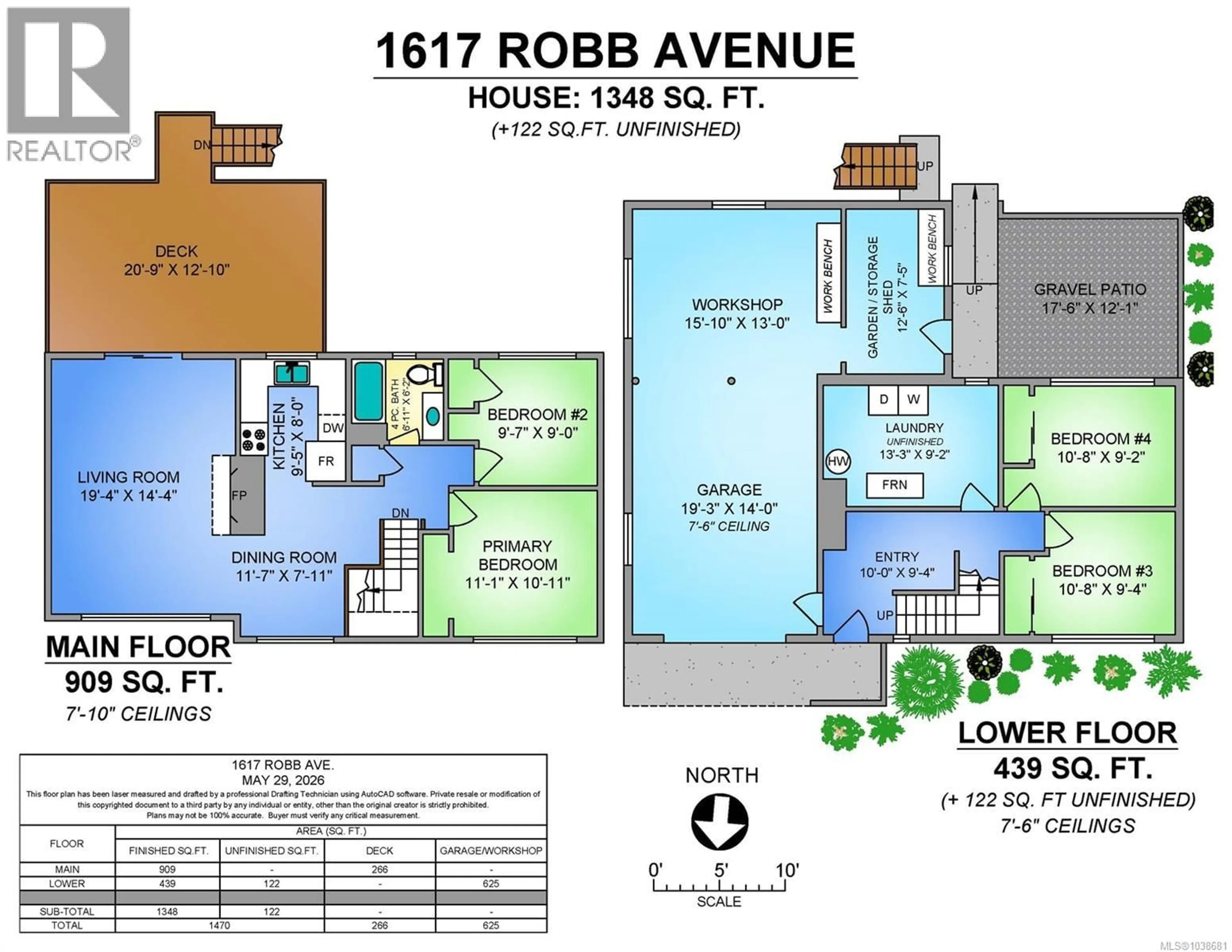 Floor plan for 1617 ROBB AVENUE, Comox British Columbia V9M2Y3