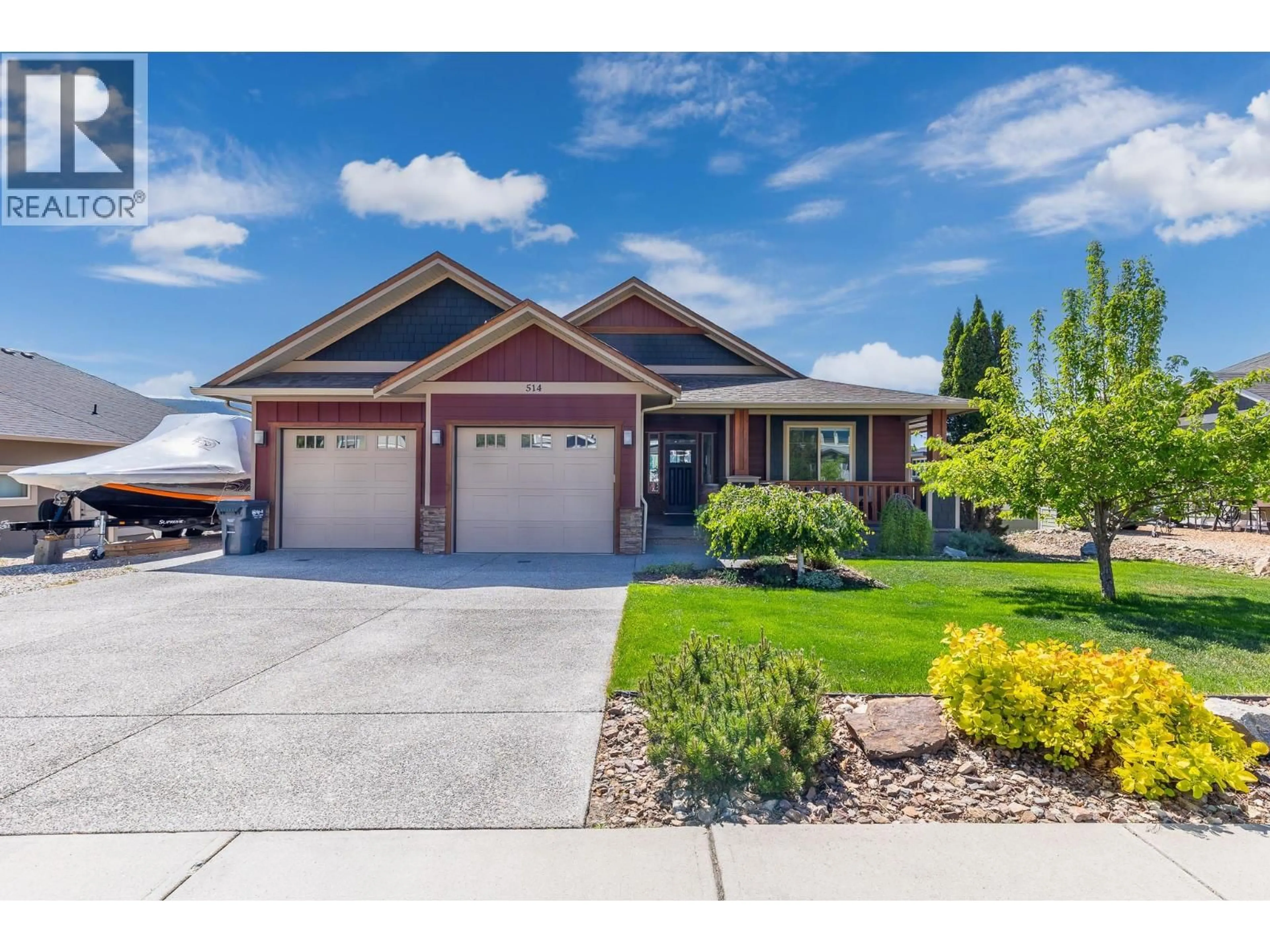 Home with brick exterior material, street for 514 MT. TANNER PLACE, Coldstream British Columbia V1B4A8
