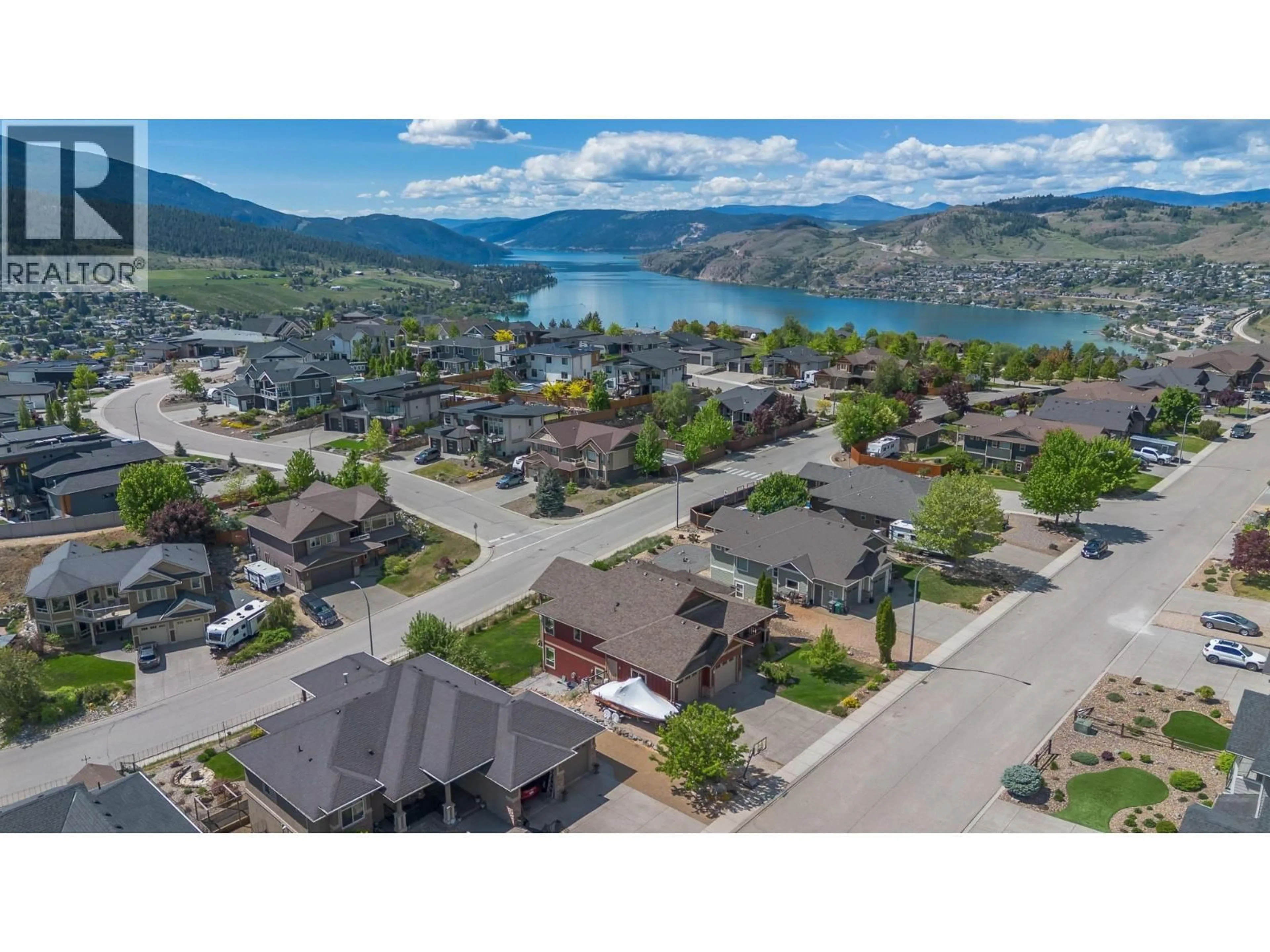 A pic from outside/outdoor area/front of a property/back of a property/a pic from drone, mountain view for 514 MT. TANNER PLACE, Coldstream British Columbia V1B4A8