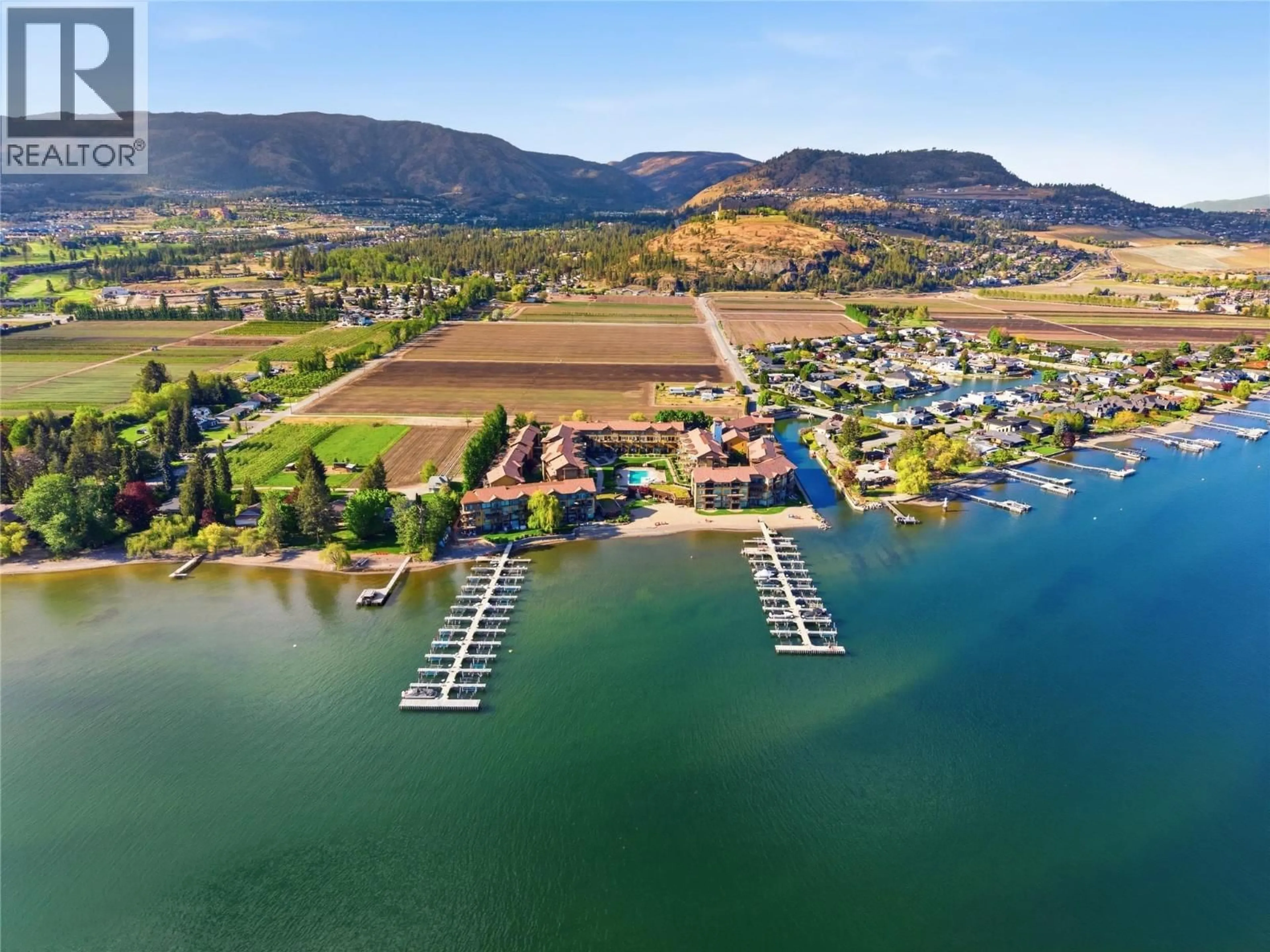A pic from outside/outdoor area/front of a property/back of a property/a pic from drone, water/lake/river/ocean view for 7305 - 4024 PRITCHARD DRIVE, West Kelowna British Columbia V4T3E4