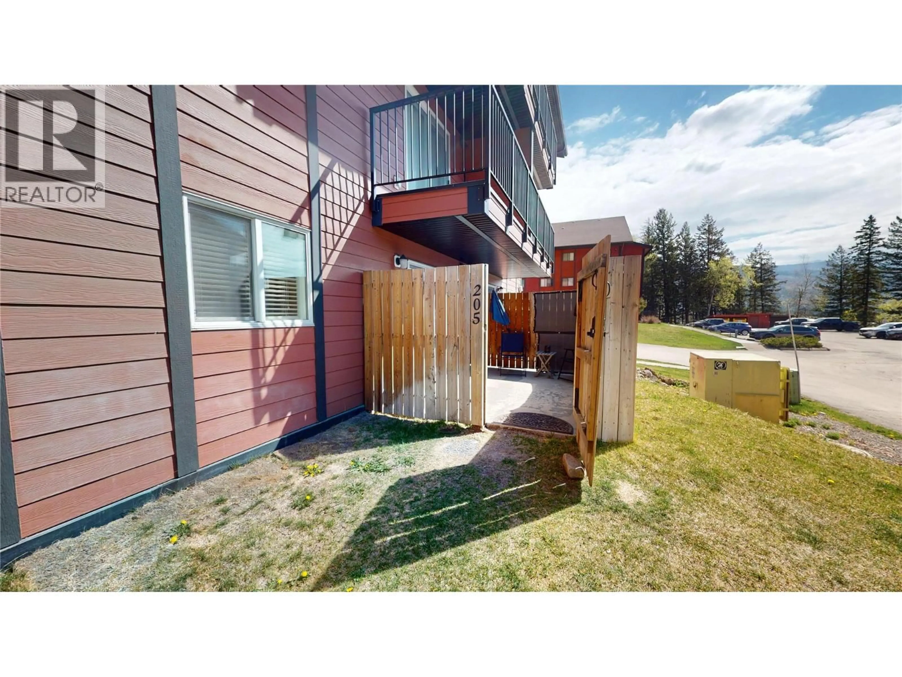 A pic from outside/outdoor area/front of a property/back of a property/a pic from drone, unknown for 205B - 1286 PONDEROSA DRIVE, Sparwood British Columbia V0B2G2