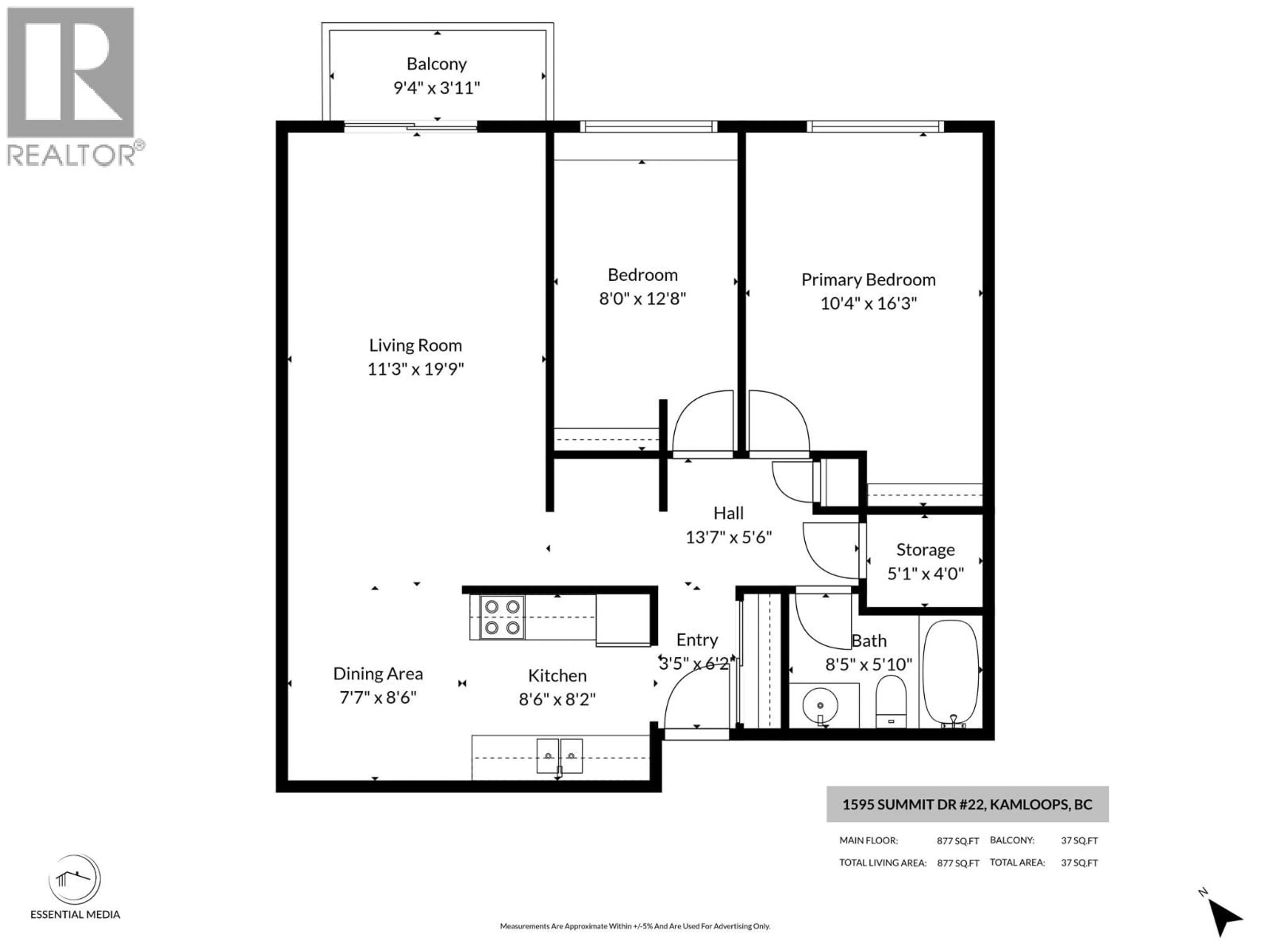 Floor plan for 22 - 1595 SUMMIT DRIVE, Kamloops British Columbia V2E1E9
