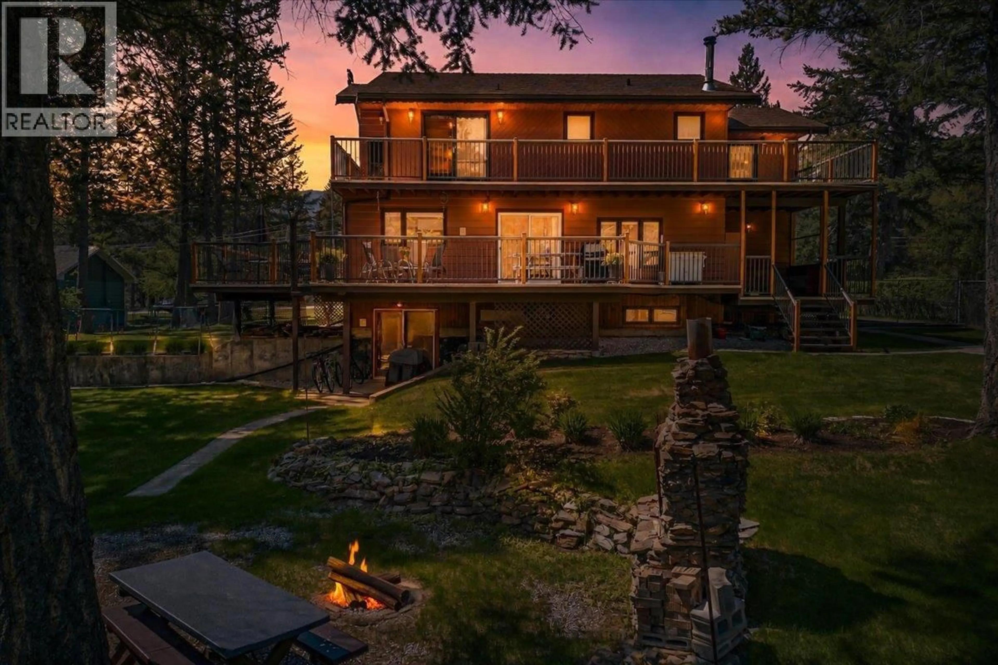 Patio, water/lake/river/ocean view for 4551 COLUMBIA VIEW ROAD, Fairmont Hot Springs British Columbia V0B1L2
