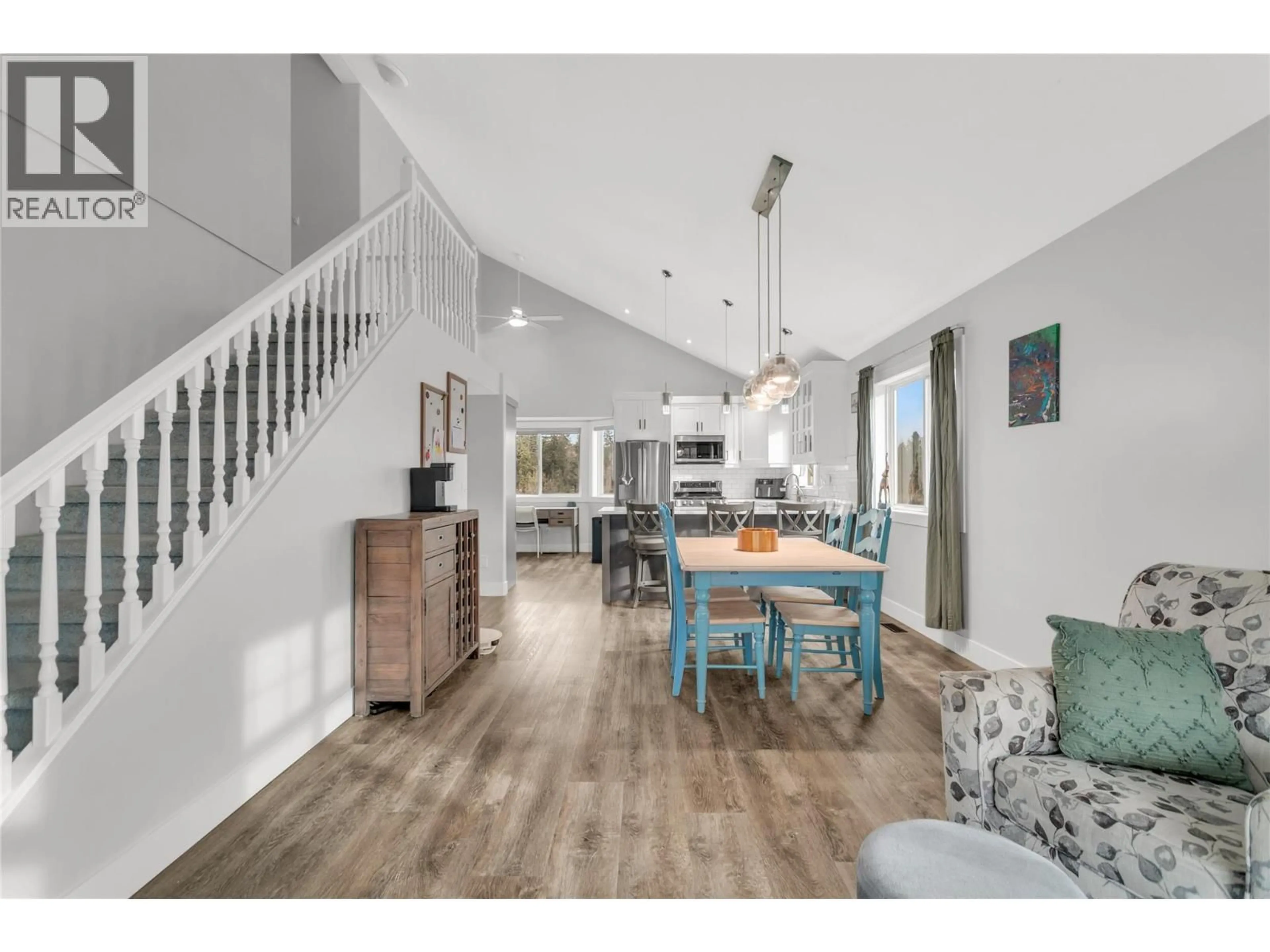 Open concept kitchen, wood/laminate floor for 3819 GLEN CANYON DRIVE, West Kelowna British Columbia V4T2P7