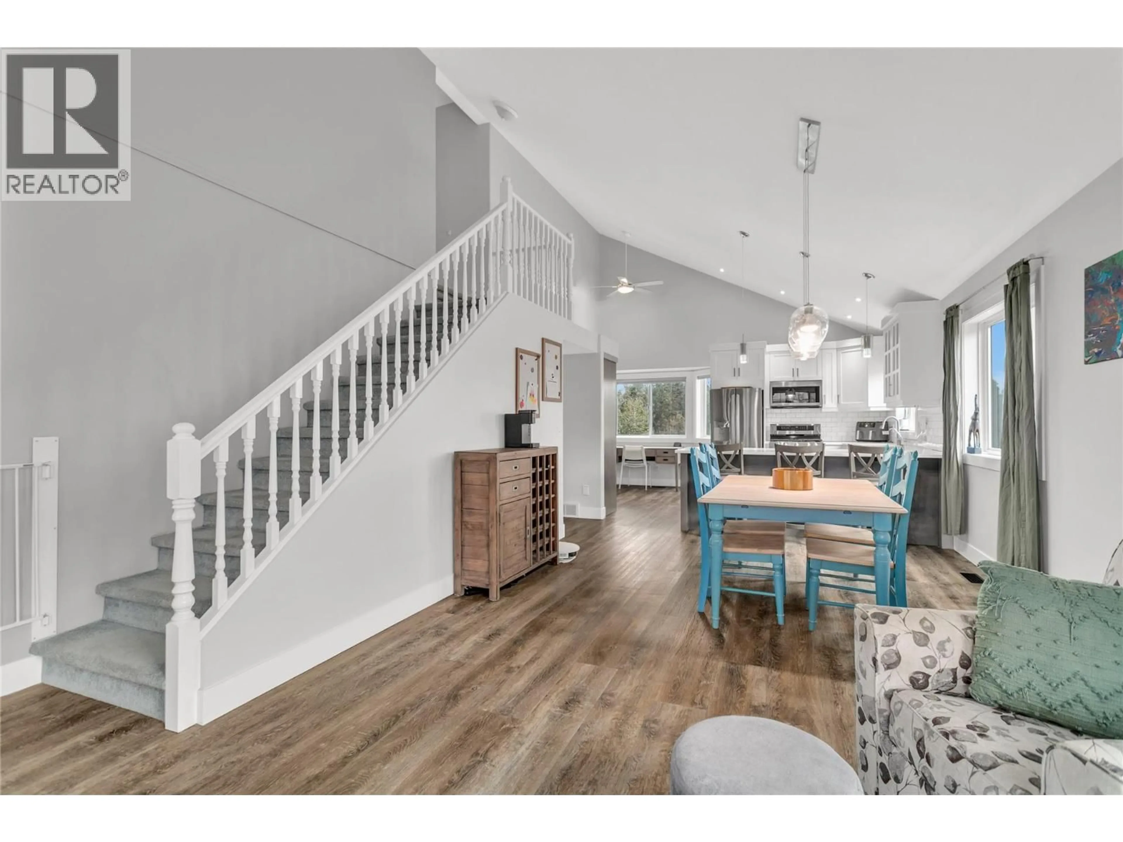 Open concept kitchen, wood/laminate floor for 3819 GLEN CANYON DRIVE, West Kelowna British Columbia V4T2P7