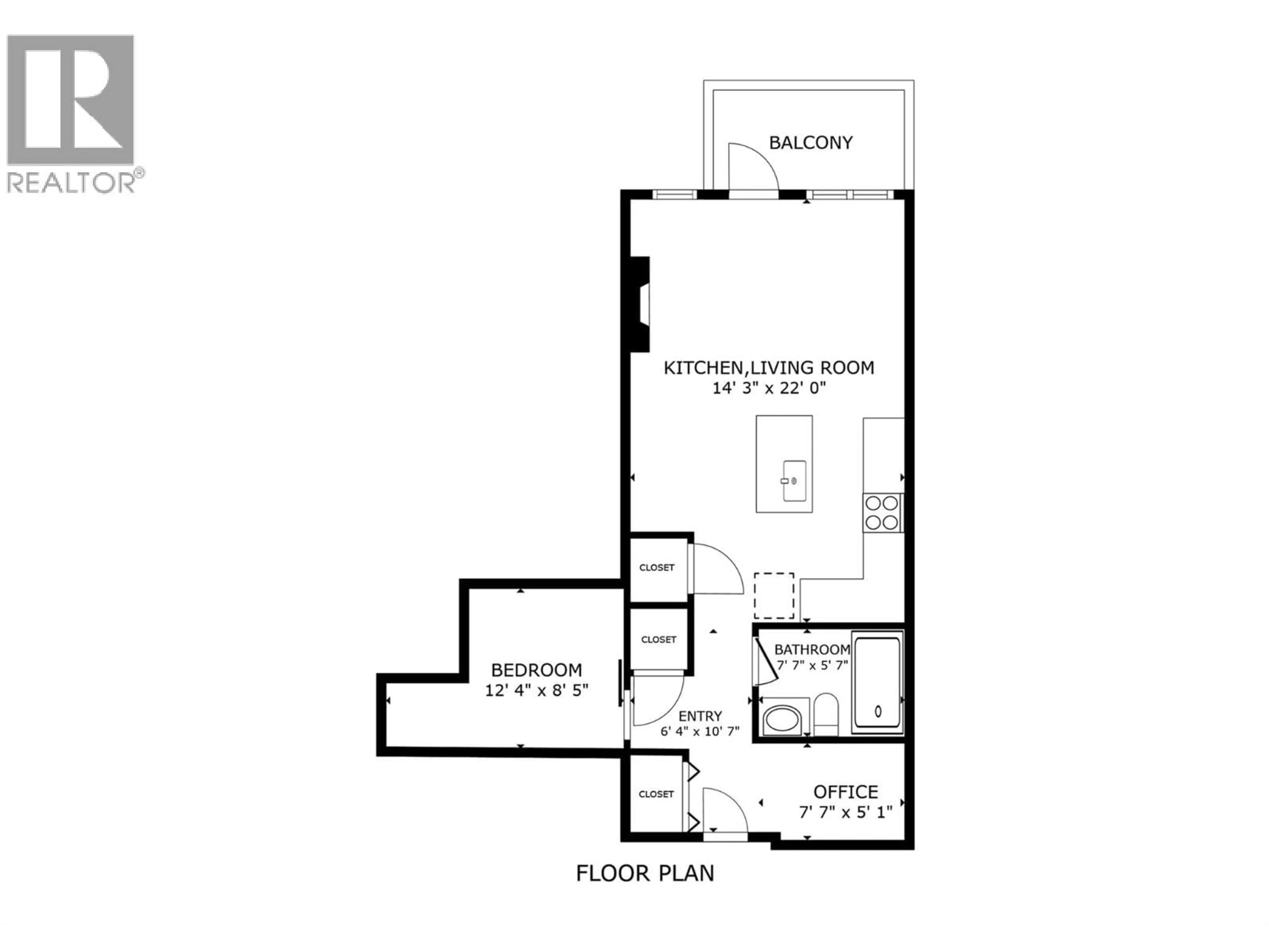 Floor plan for 104 - 2301 CARRINGTON ROAD, West Kelowna British Columbia V4T0E2