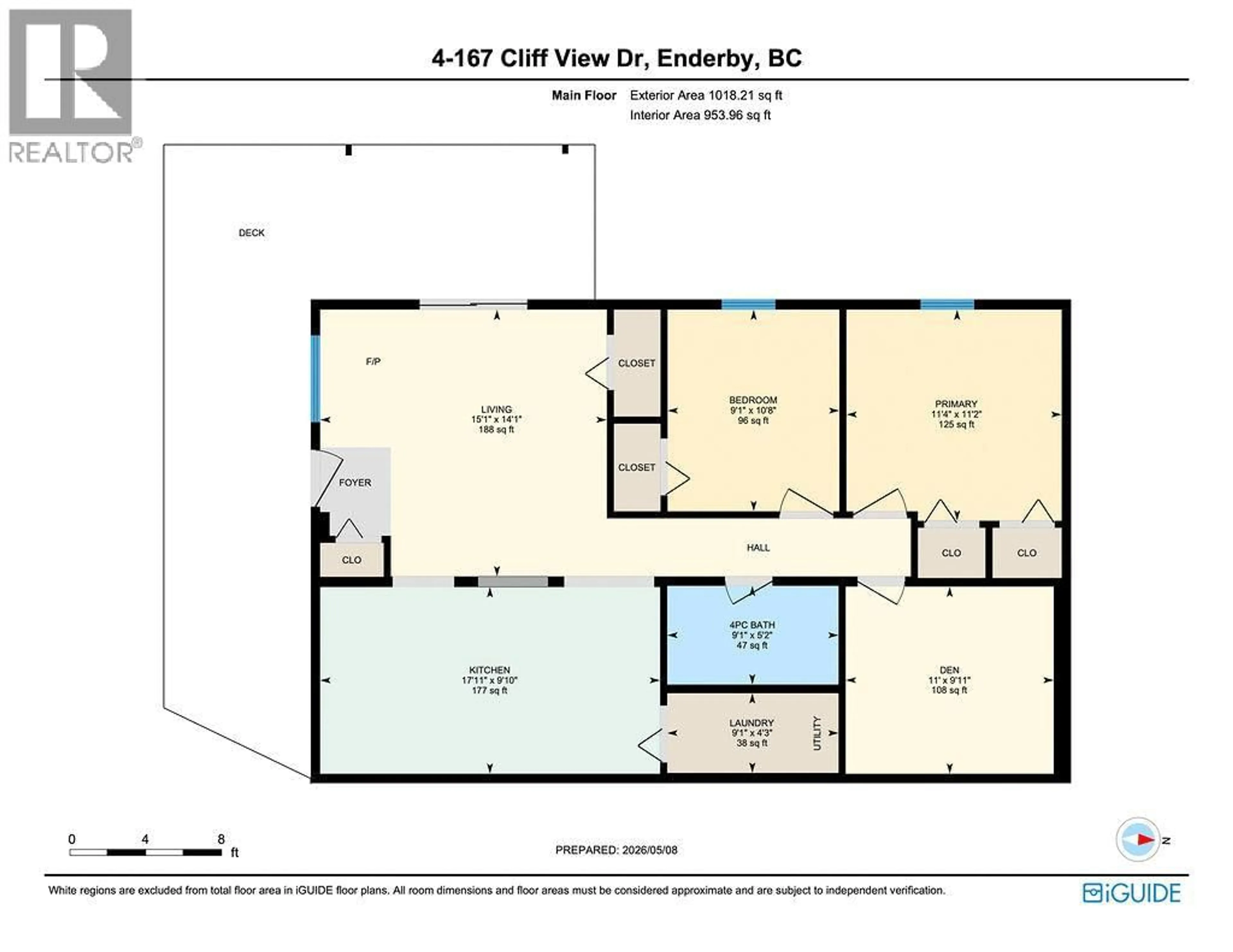 Floor plan for 4 - 167 CLIFFVIEW DRIVE, Enderby British Columbia V4Y4C1