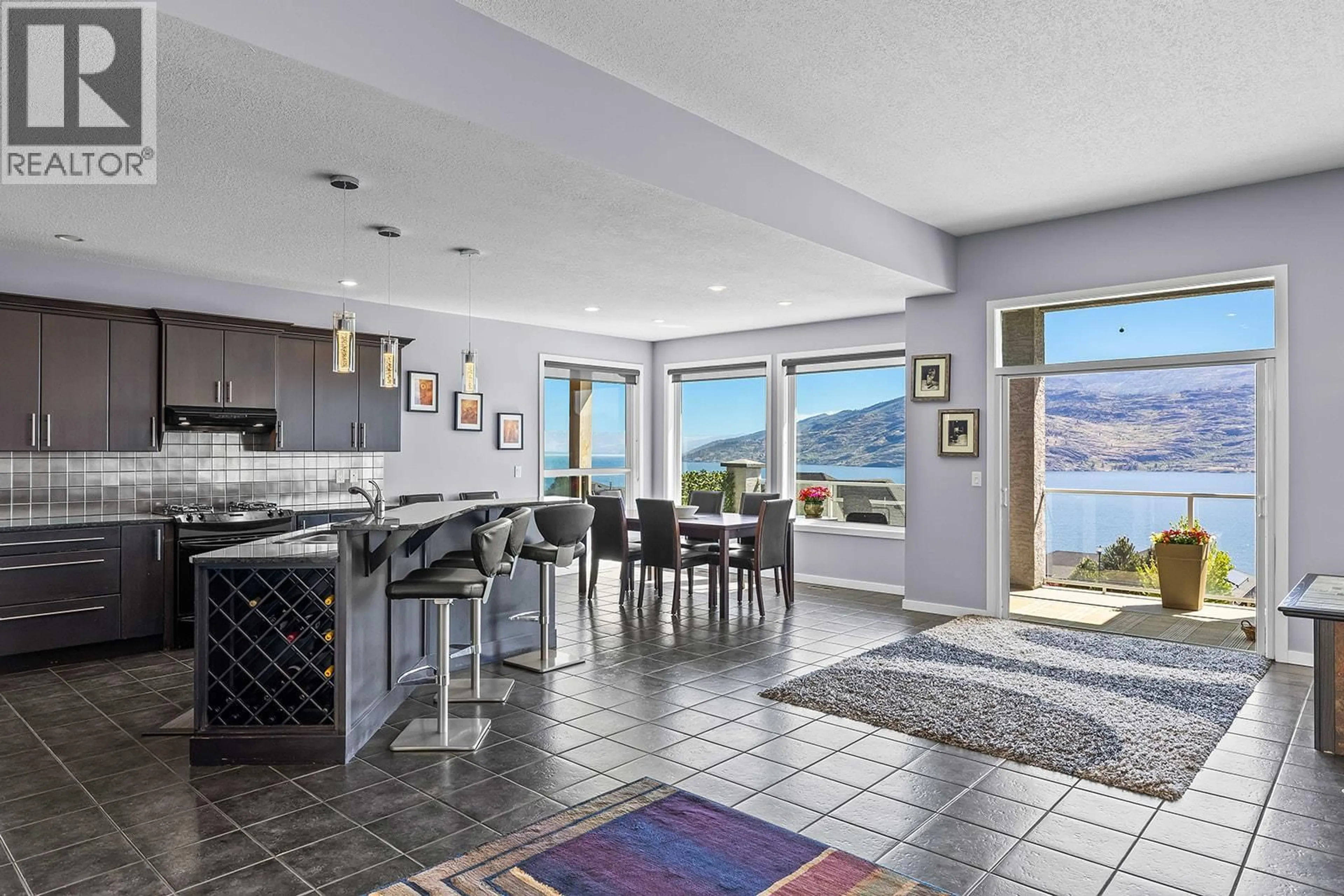 Open concept kitchen, ceramic/tile floor for 6498 SHERBURN ROAD, Peachland British Columbia V0H1X7