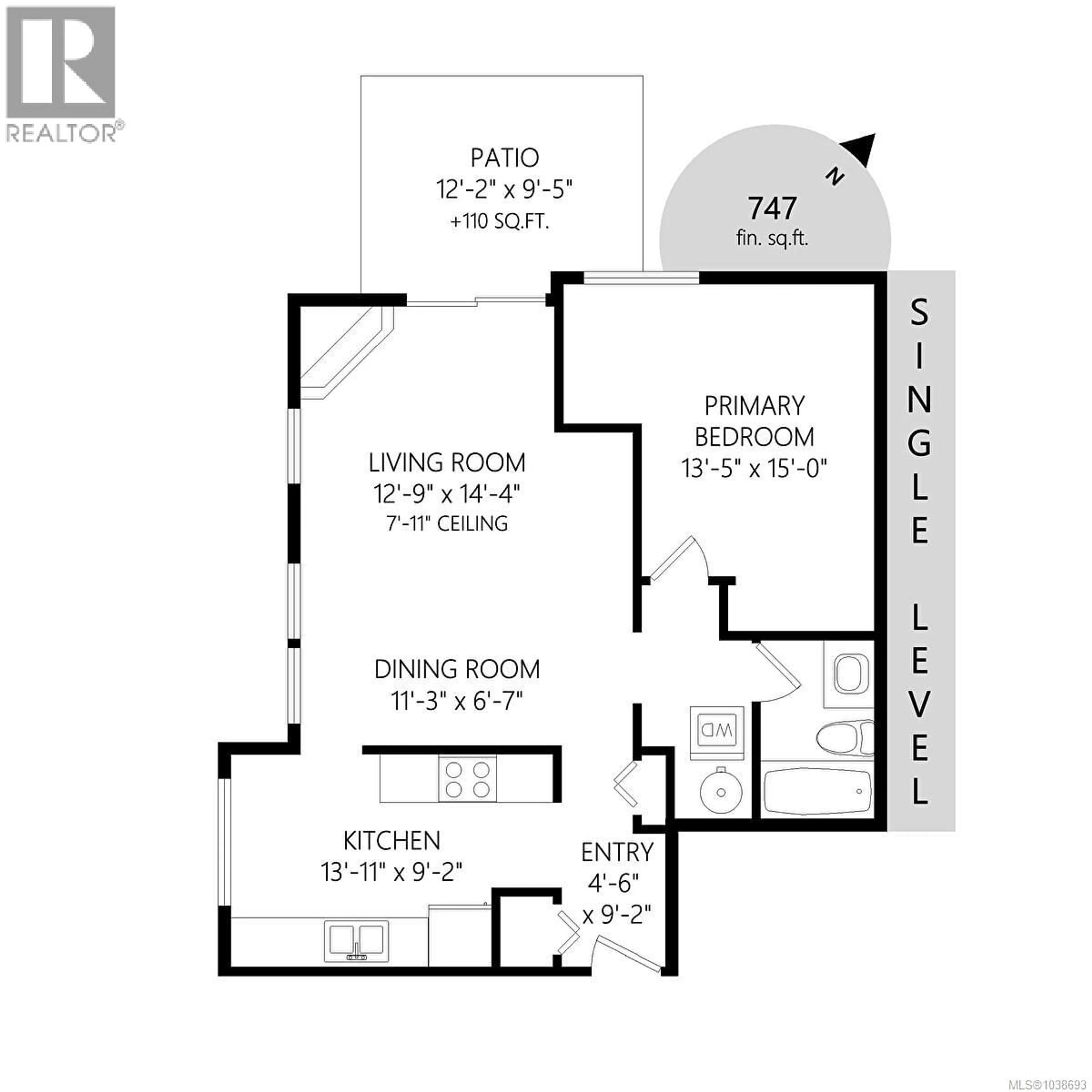 Floor plan for 102 - 108 GORGE ROAD WEST, Saanich British Columbia V9A1M2