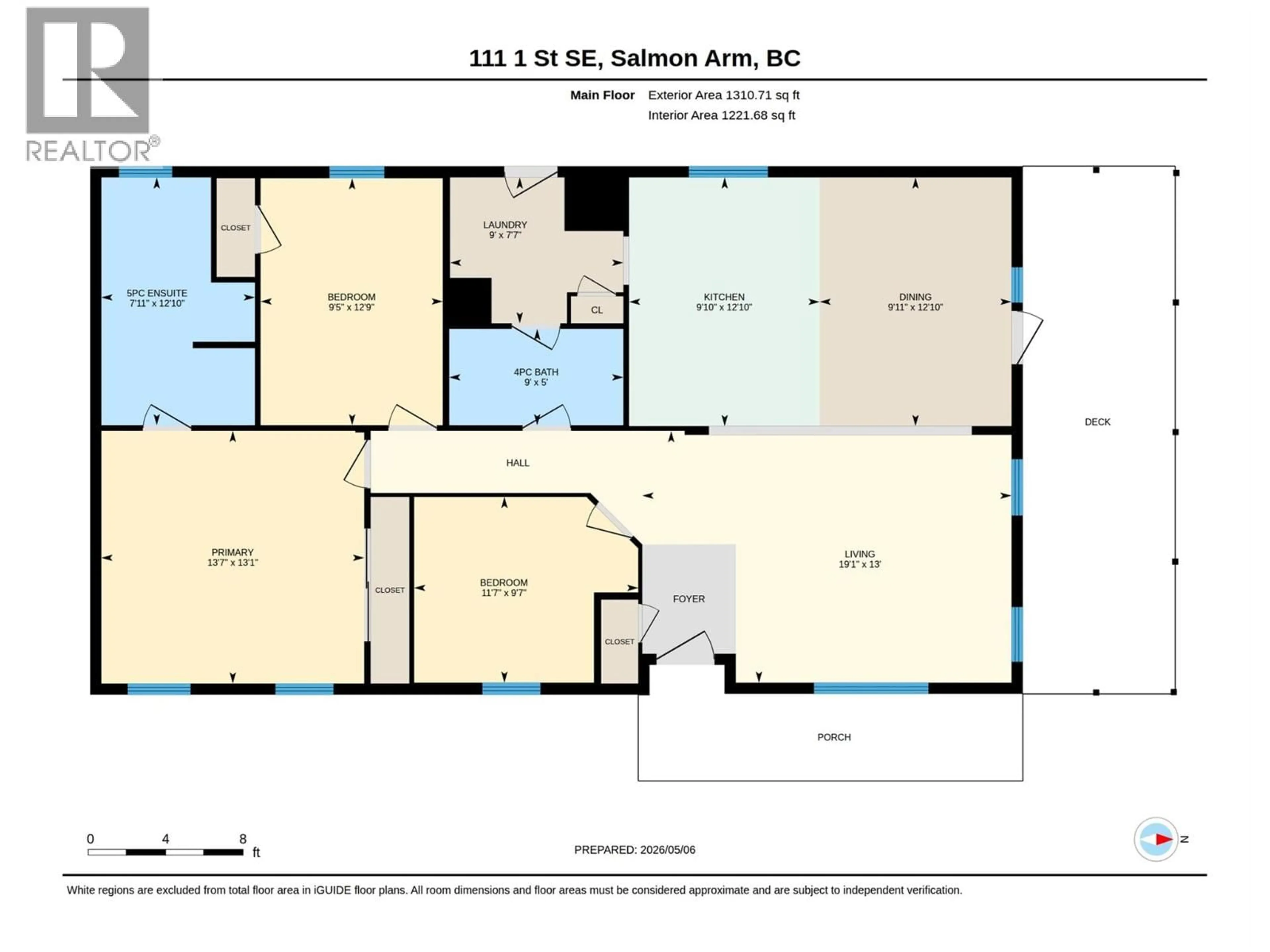 Floor plan for 111 1 STREET SOUTHEAST, Salmon Arm British Columbia V1E4H6