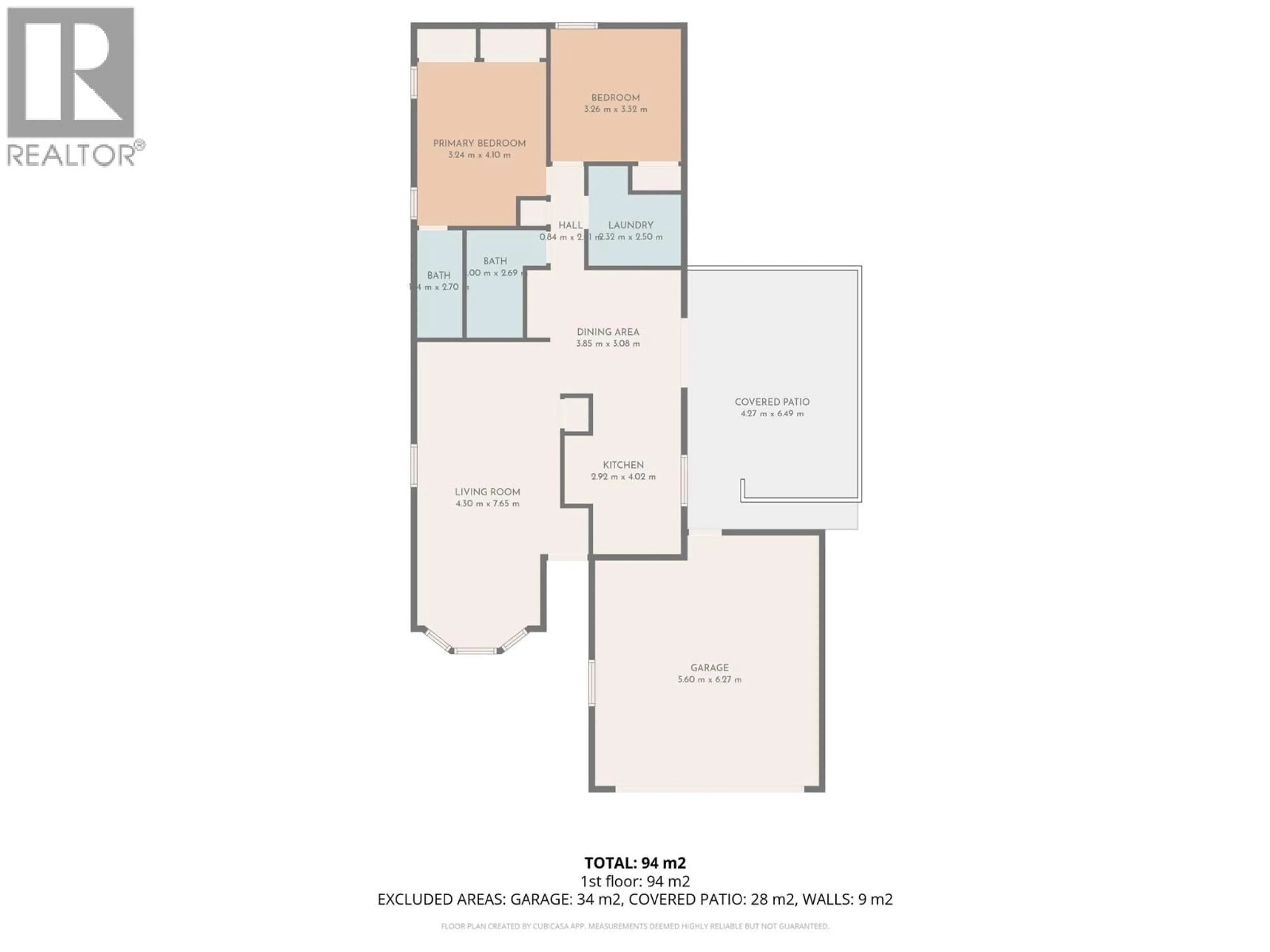 Floor plan for 502 - 1255 RAYMER AVENUE, Kelowna British Columbia V1W3S3