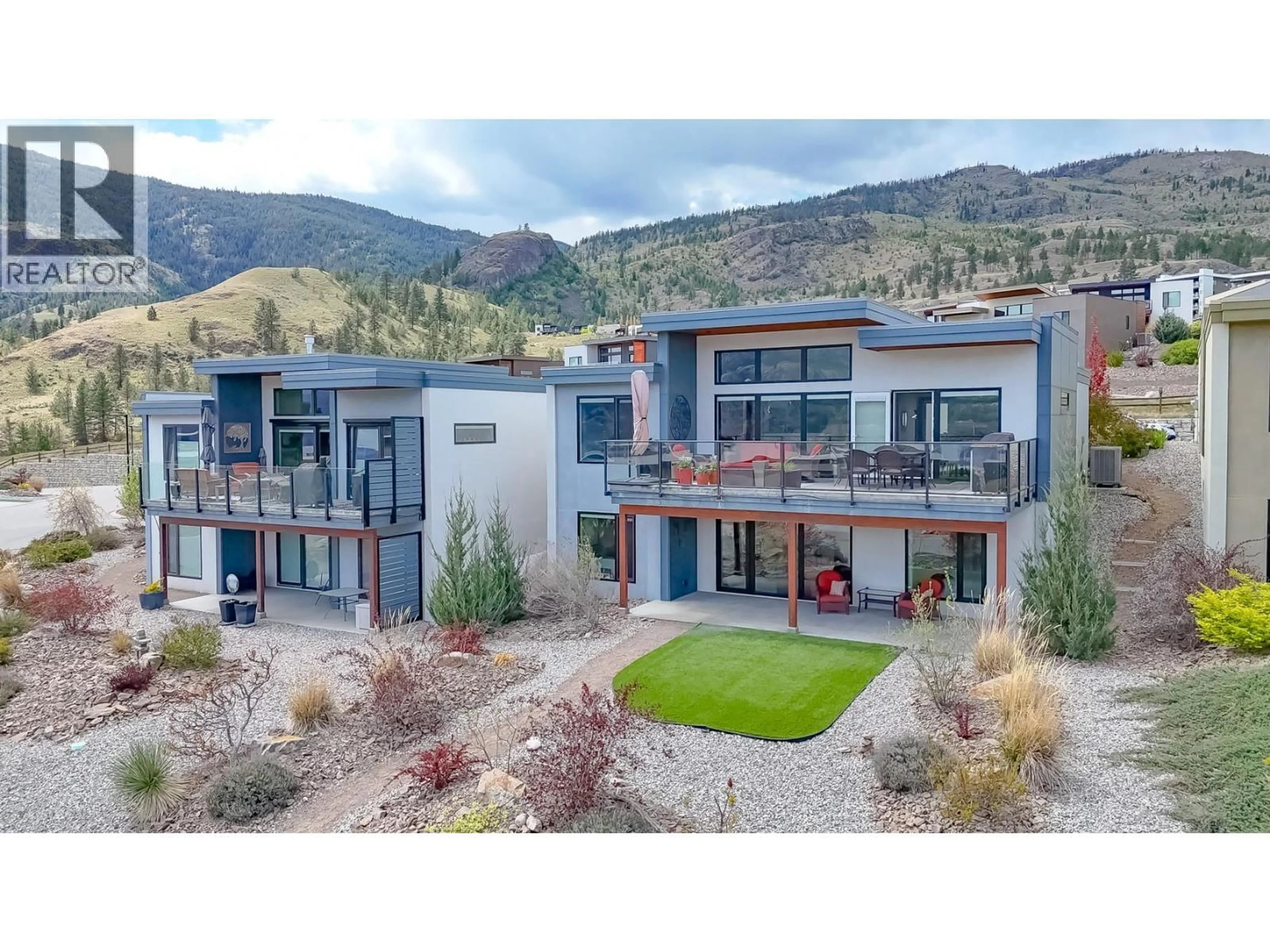 A pic from outside/outdoor area/front of a property/back of a property/a pic from drone, mountain view for 137 VIEW LANE, Penticton British Columbia V2A0A6
