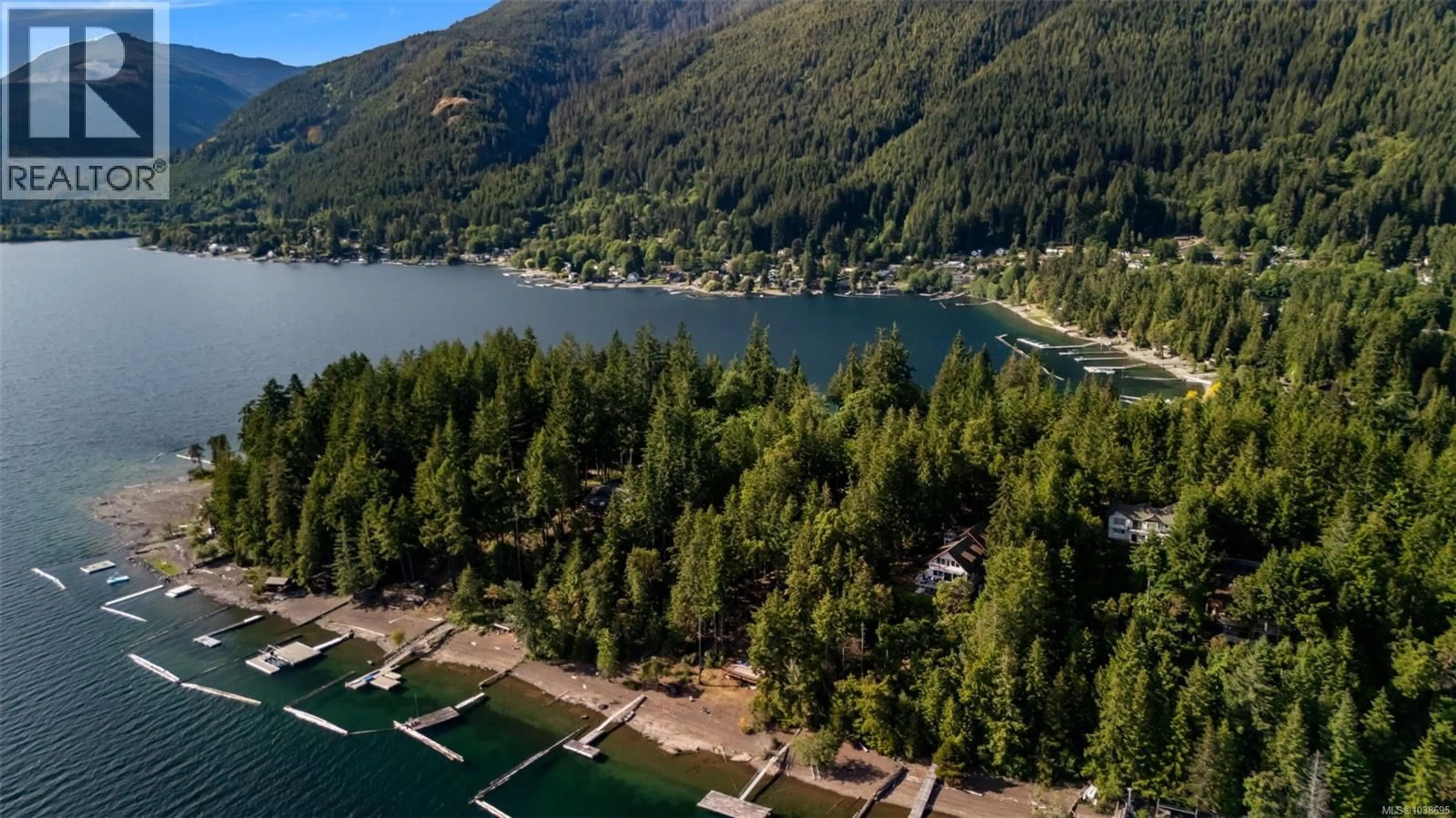 A pic from outside/outdoor area/front of a property/back of a property/a pic from drone, water/lake/river/ocean view for 8130 SA-SEEN-OS CRESCENT, Youbou British Columbia V0R3E1