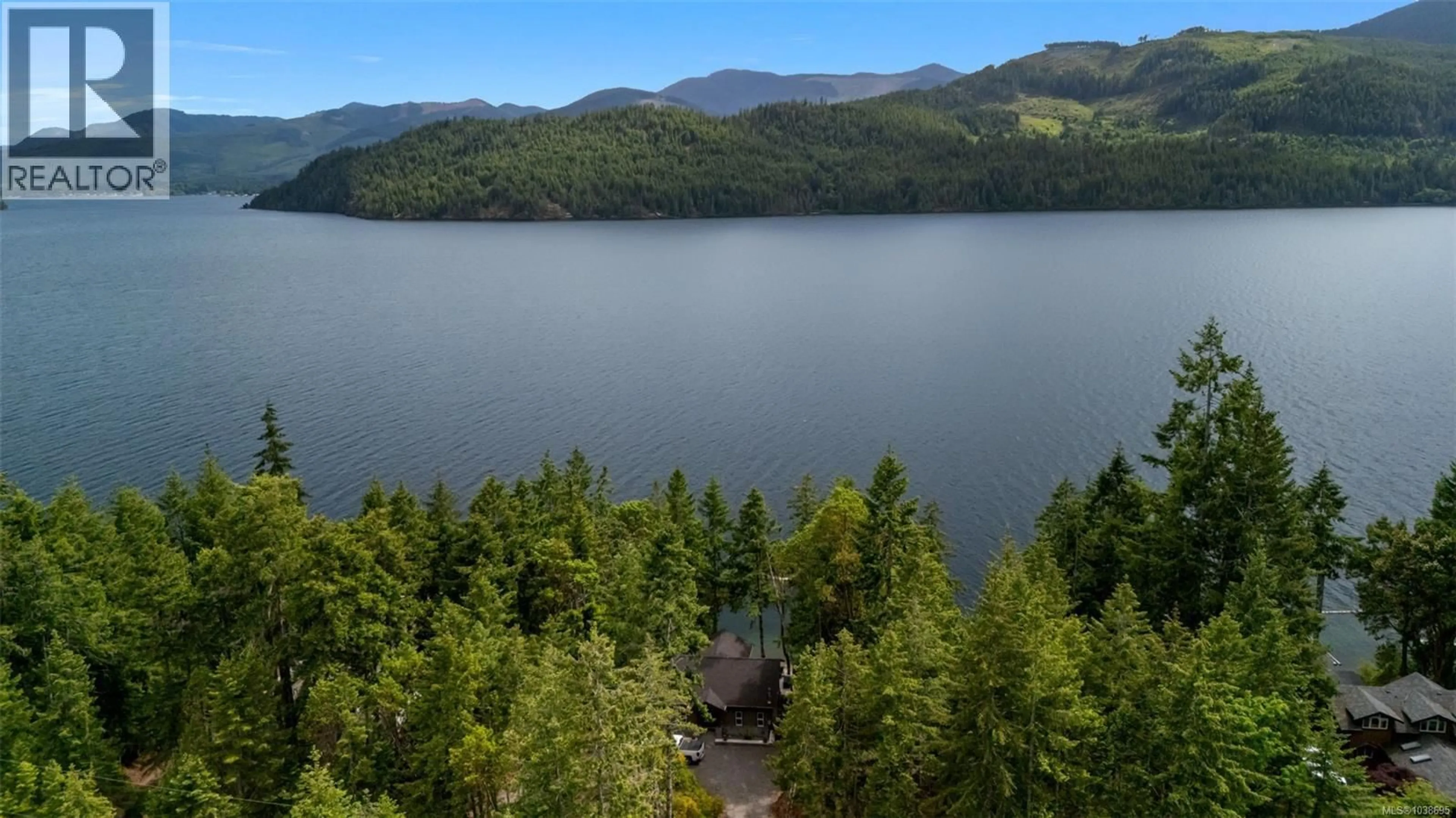 A pic from outside/outdoor area/front of a property/back of a property/a pic from drone, water/lake/river/ocean view for 8130 SA-SEEN-OS CRESCENT, Youbou British Columbia V0R3E1