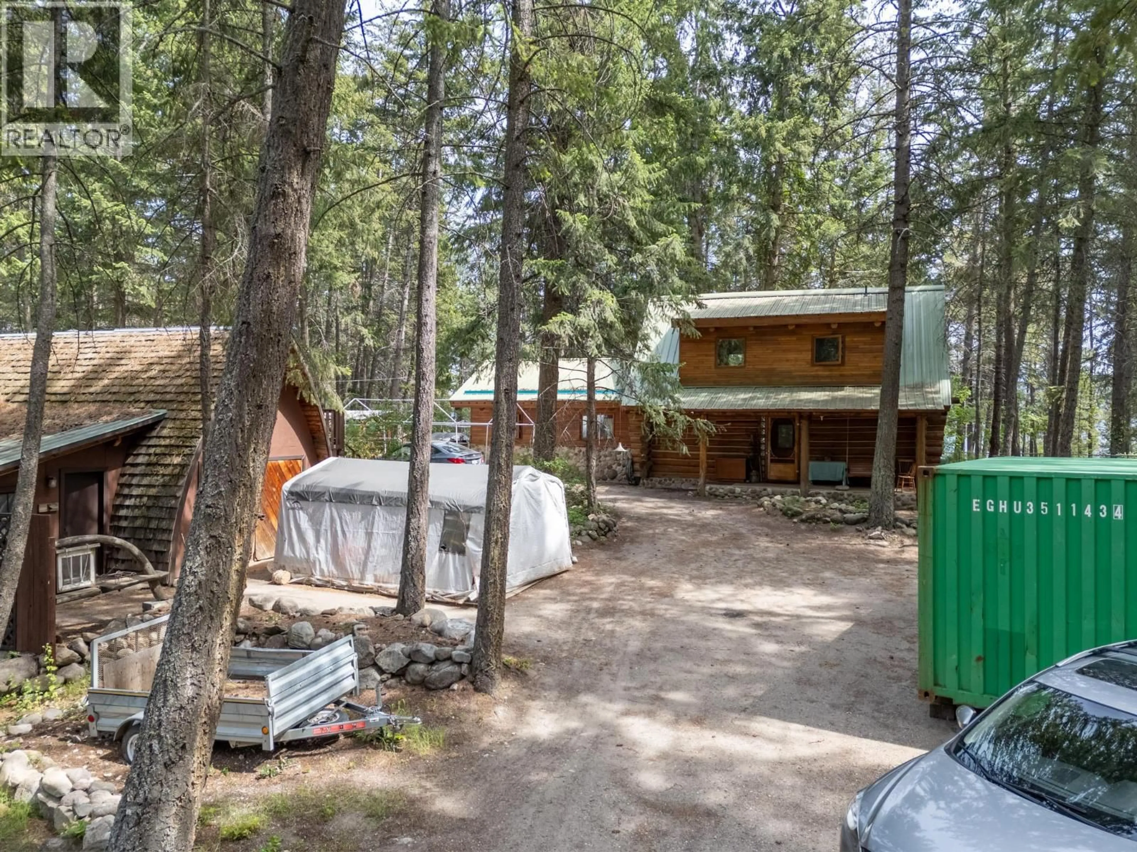 A pic from outside/outdoor area/front of a property/back of a property/a pic from drone, forest/trees view for 9635 KEITHLEY ROAD, Vernon British Columbia V1H2E6
