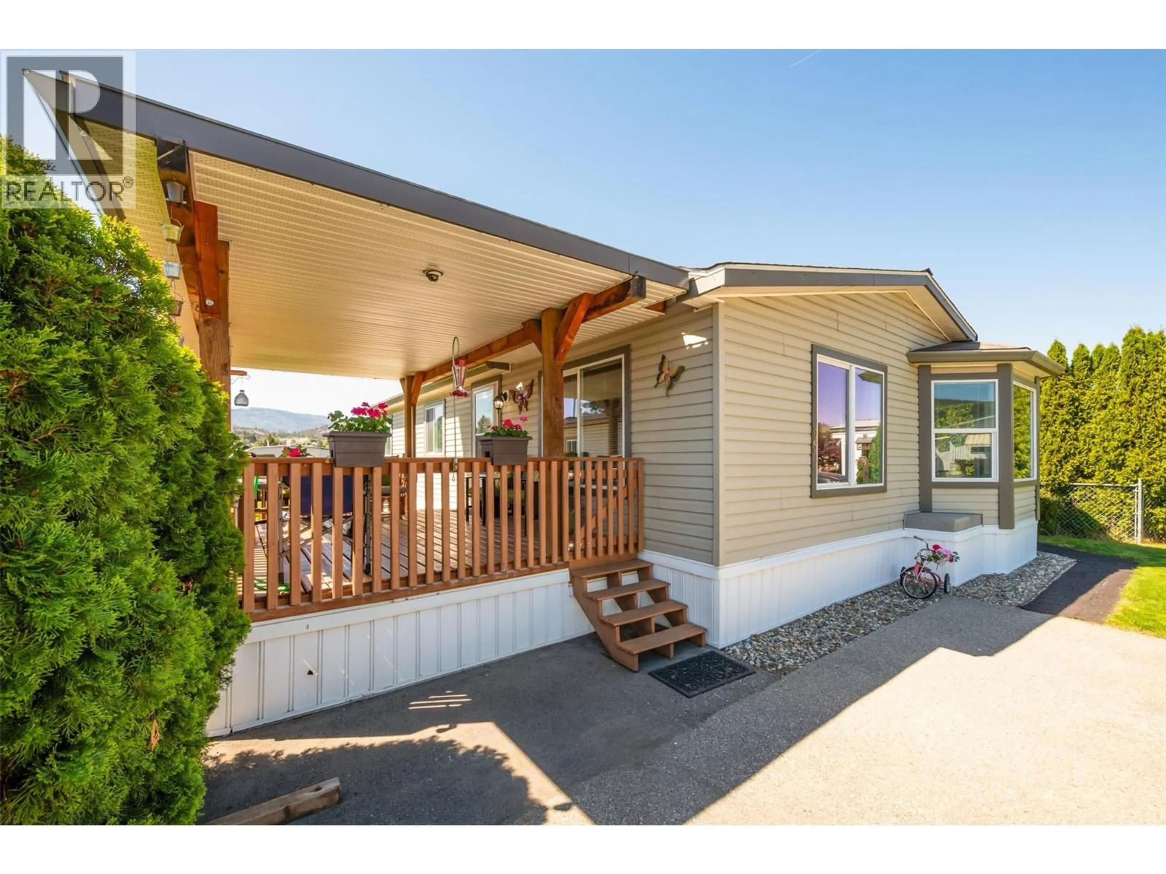 Home with vinyl exterior material, street for 95 - 9020 JIM BAILEY ROAD, Kelowna British Columbia V4V1E5