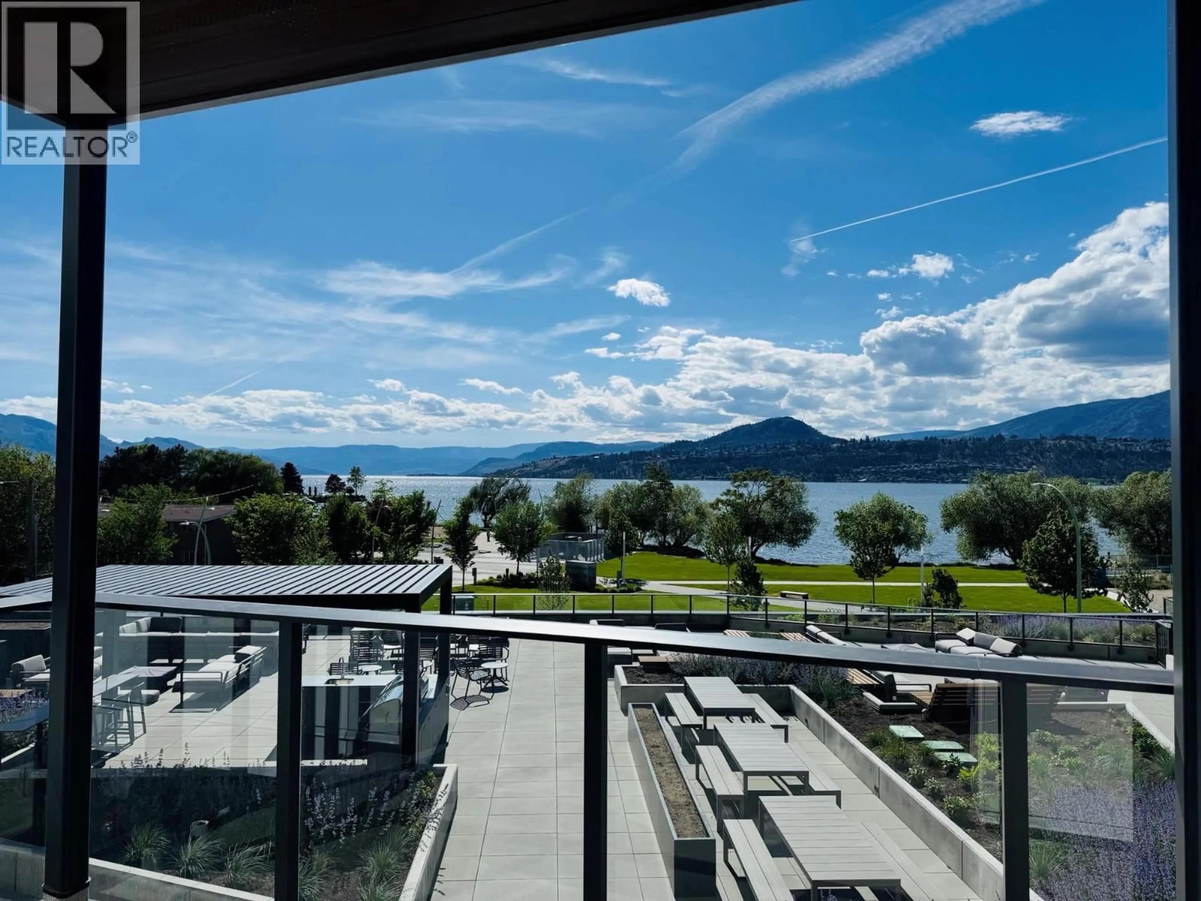 Balcony in the apartment, water/lake/river/ocean view for #313 - 3051 ABBOTT STREET, Kelowna British Columbia V1P0P1