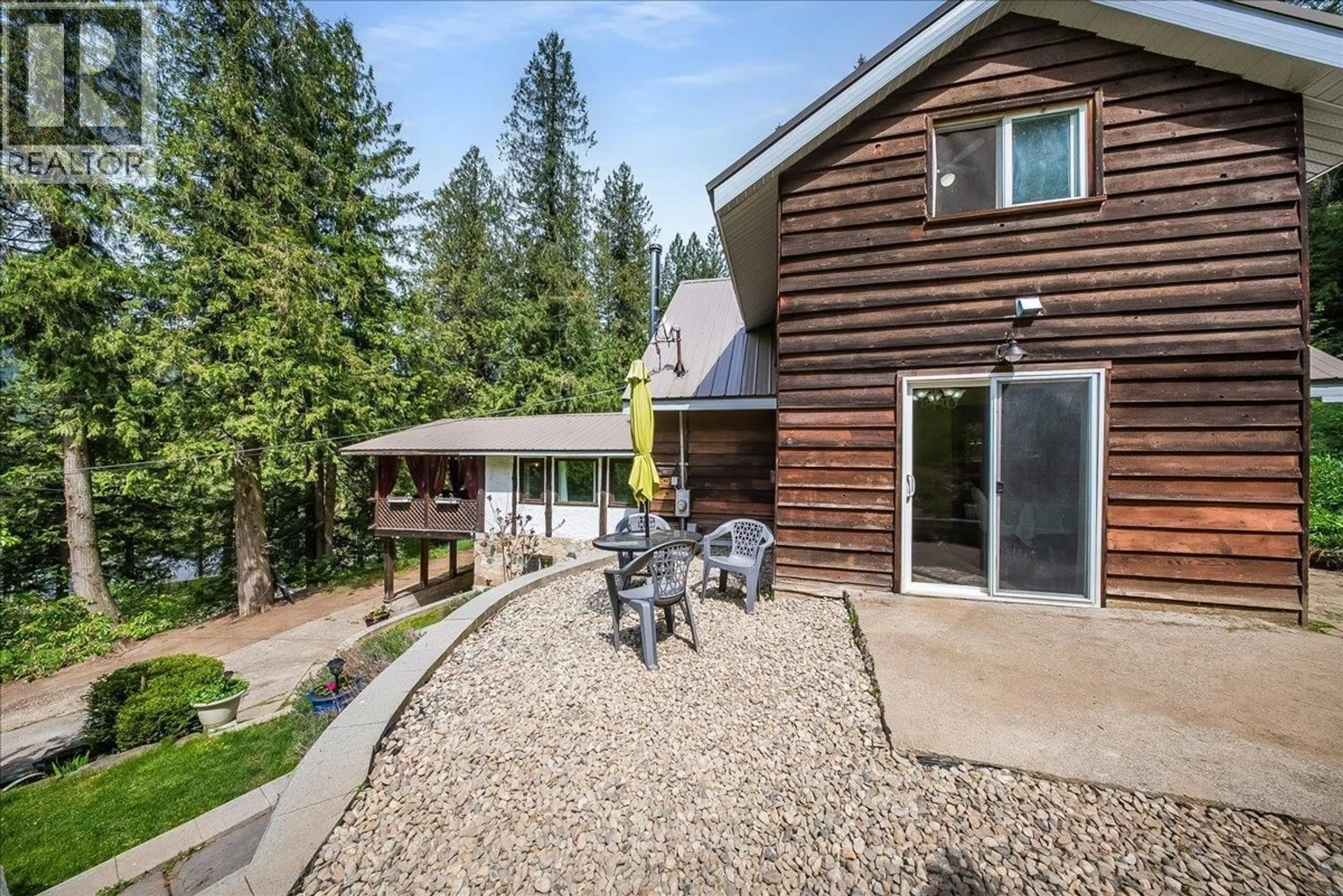 A pic from outside/outdoor area/front of a property/back of a property/a pic from drone, unknown for 2280 OLD SALMO ROAD, Fruitvale British Columbia V0G1L1