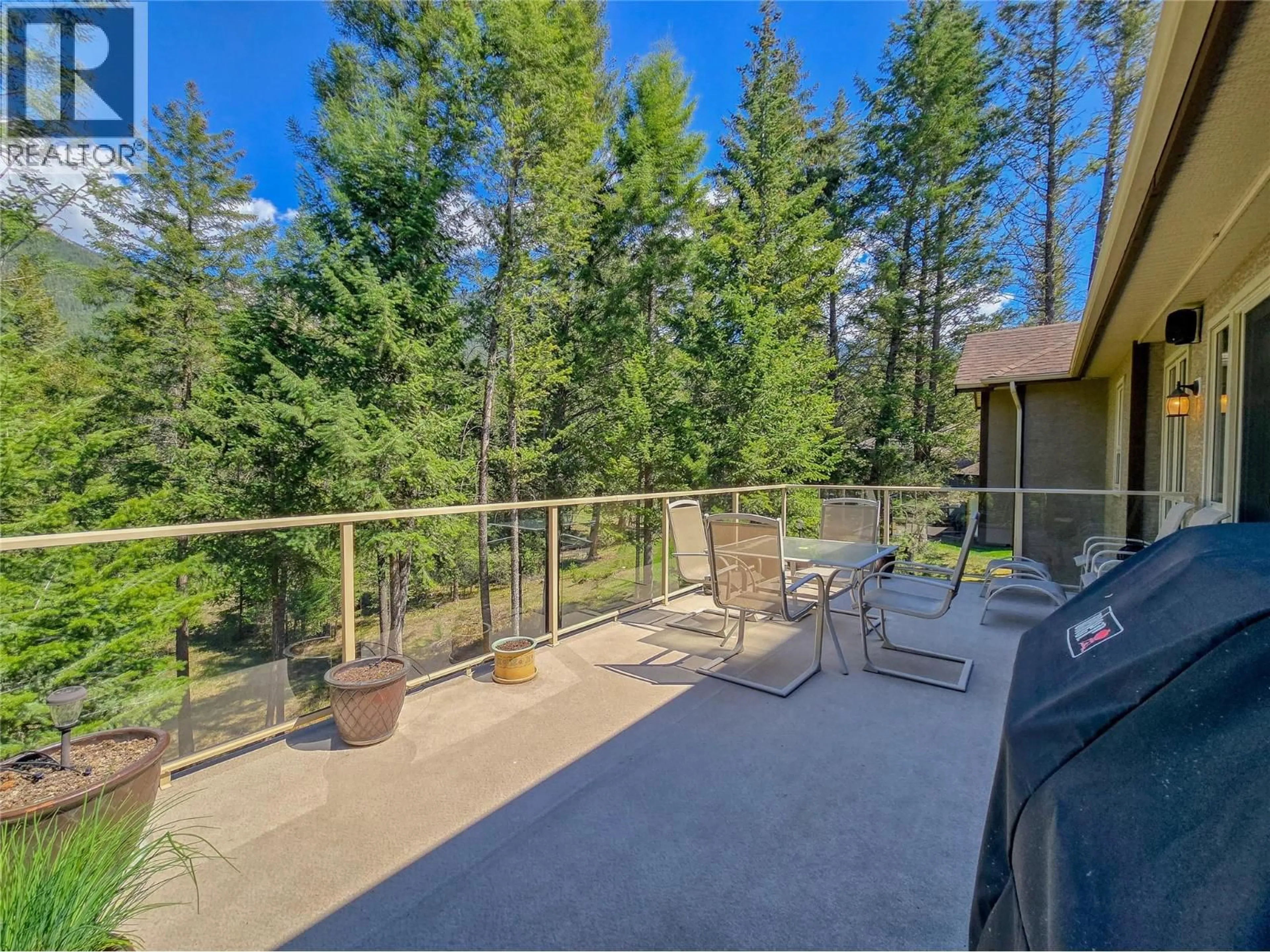 Patio, forest/trees view for 8128 DUBY ROAD, Radium Hot Springs British Columbia V0A1M0