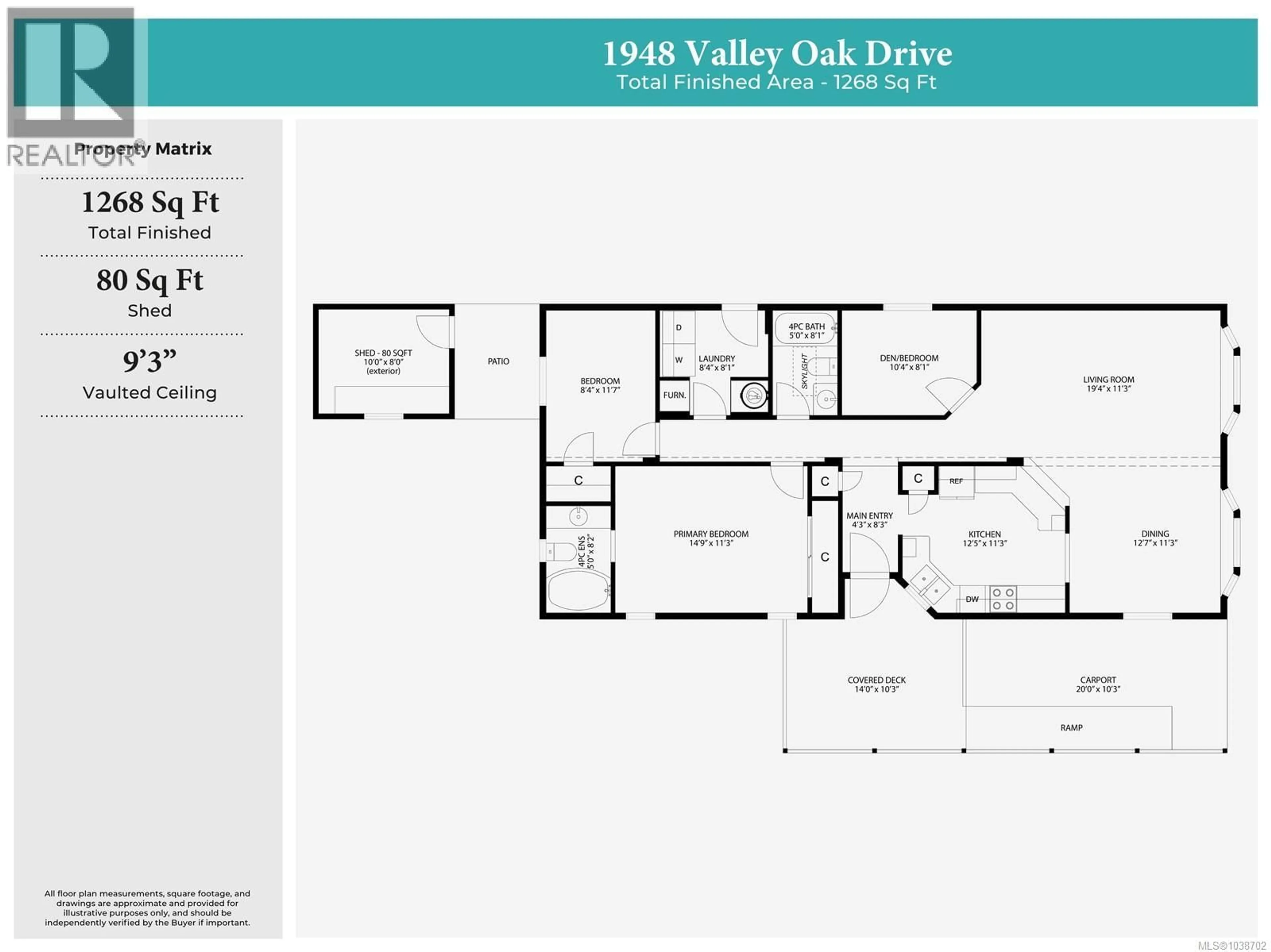 Floor plan for 1948 VALLEY OAK DRIVE, Nanaimo British Columbia V9R6N1