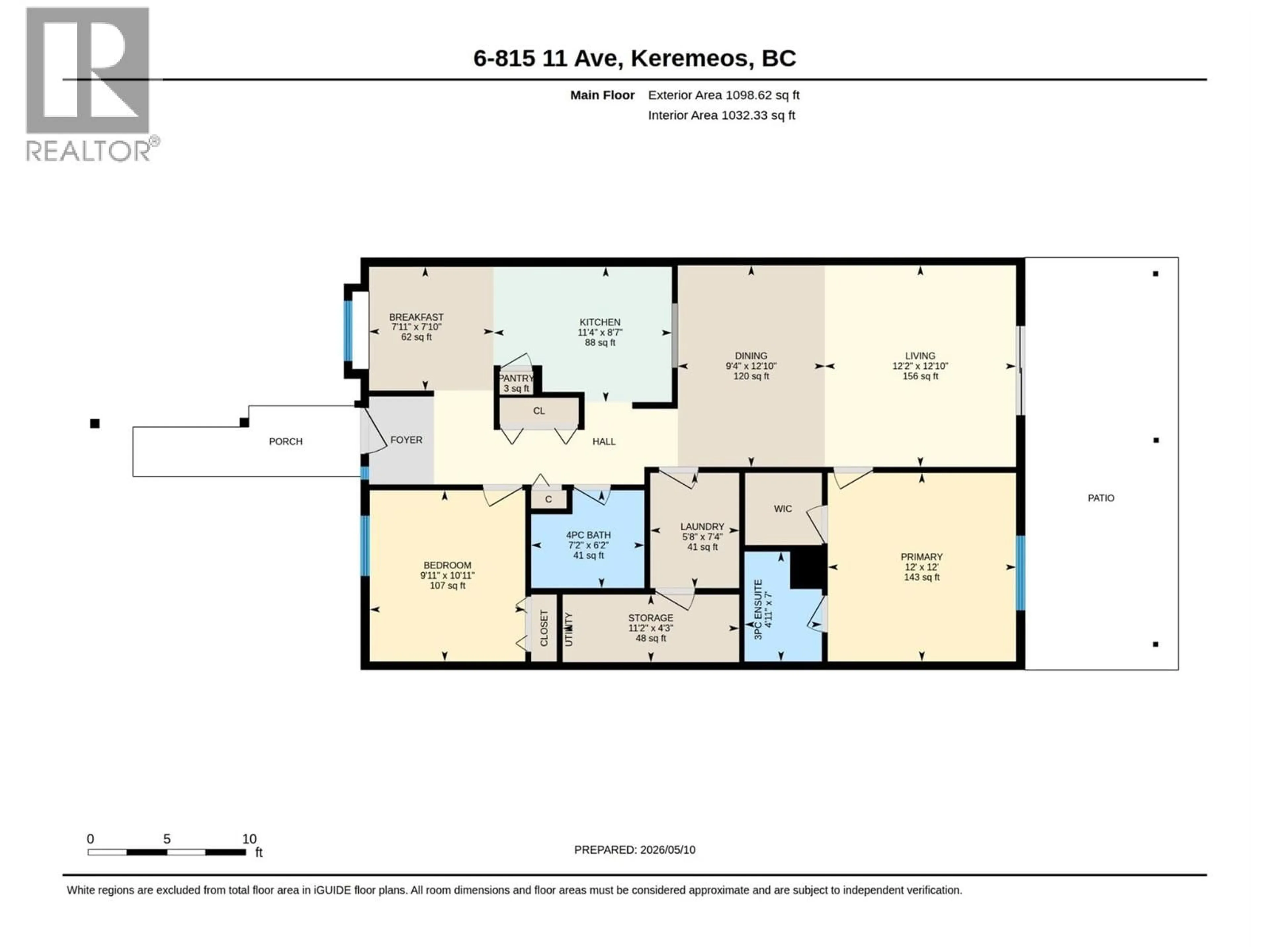 Floor plan for 6 - 815 11TH AVENUE, Keremeos British Columbia V0X1N3