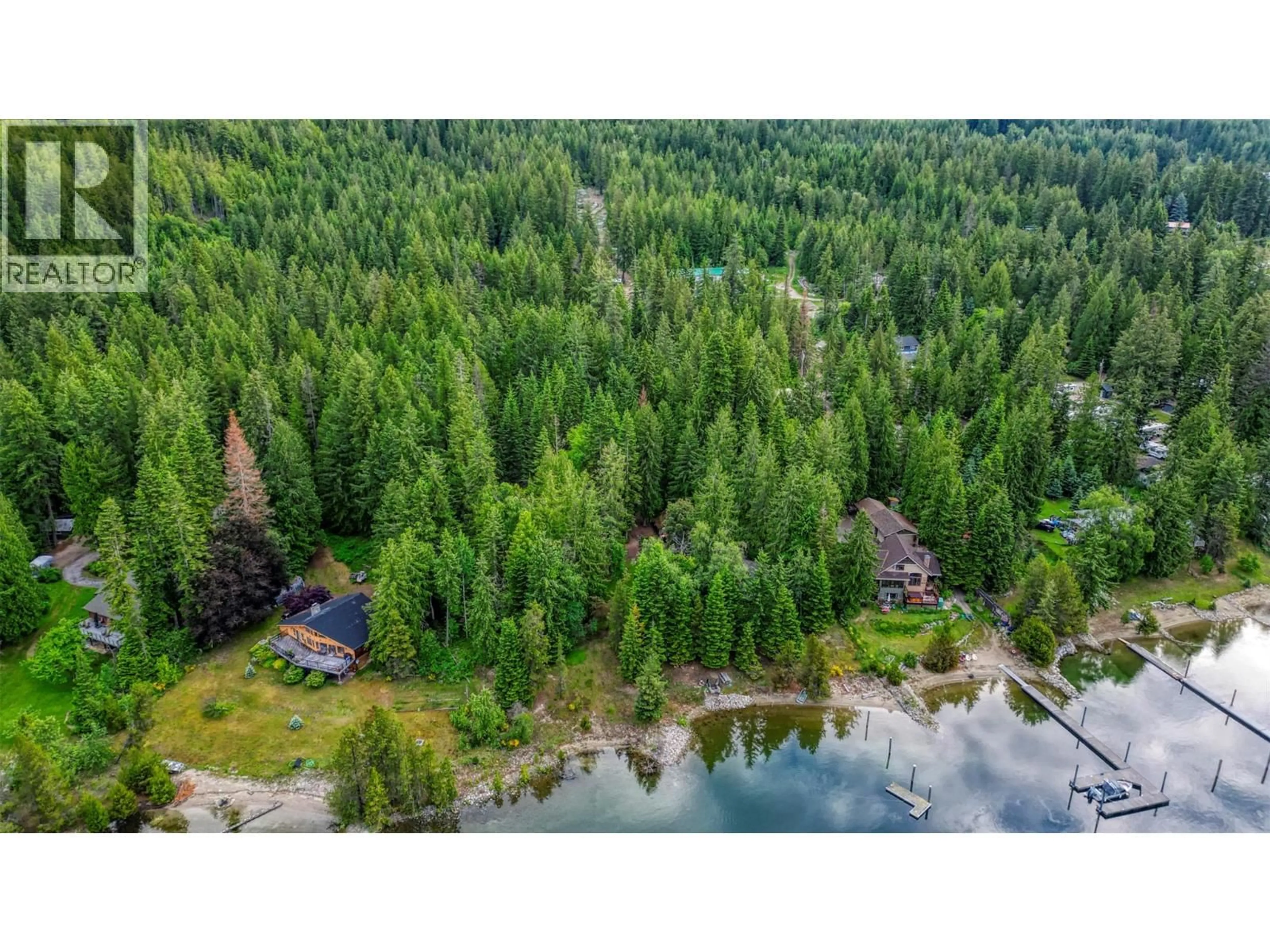 A pic from outside/outdoor area/front of a property/back of a property/a pic from drone, forest/trees view for 7022 HIGHWAY 3A OTHER, Balfour British Columbia V1L6R9