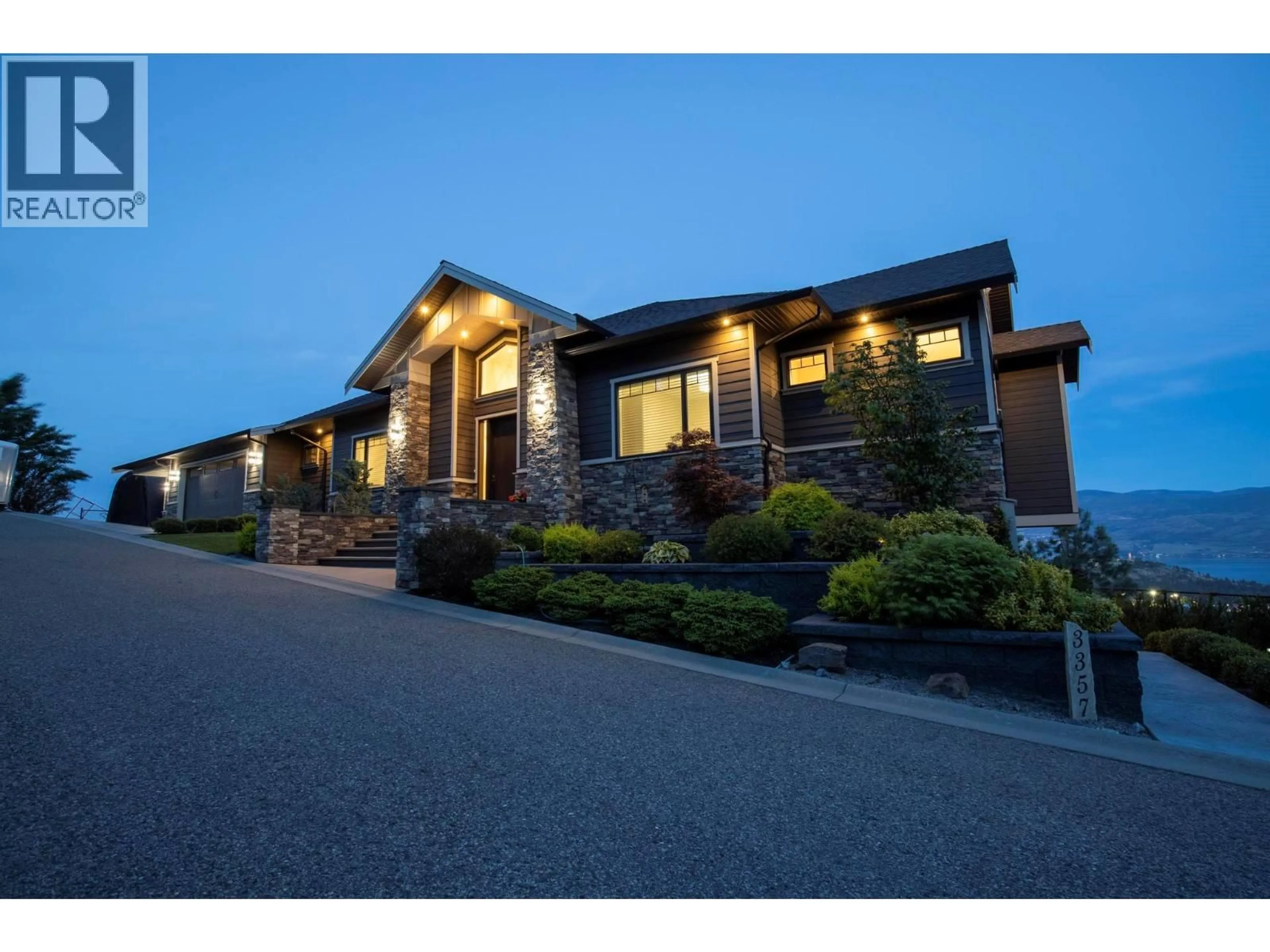Home with brick exterior material, building for 3357 HIHANNAH VIEW, West Kelowna British Columbia V4T3C9