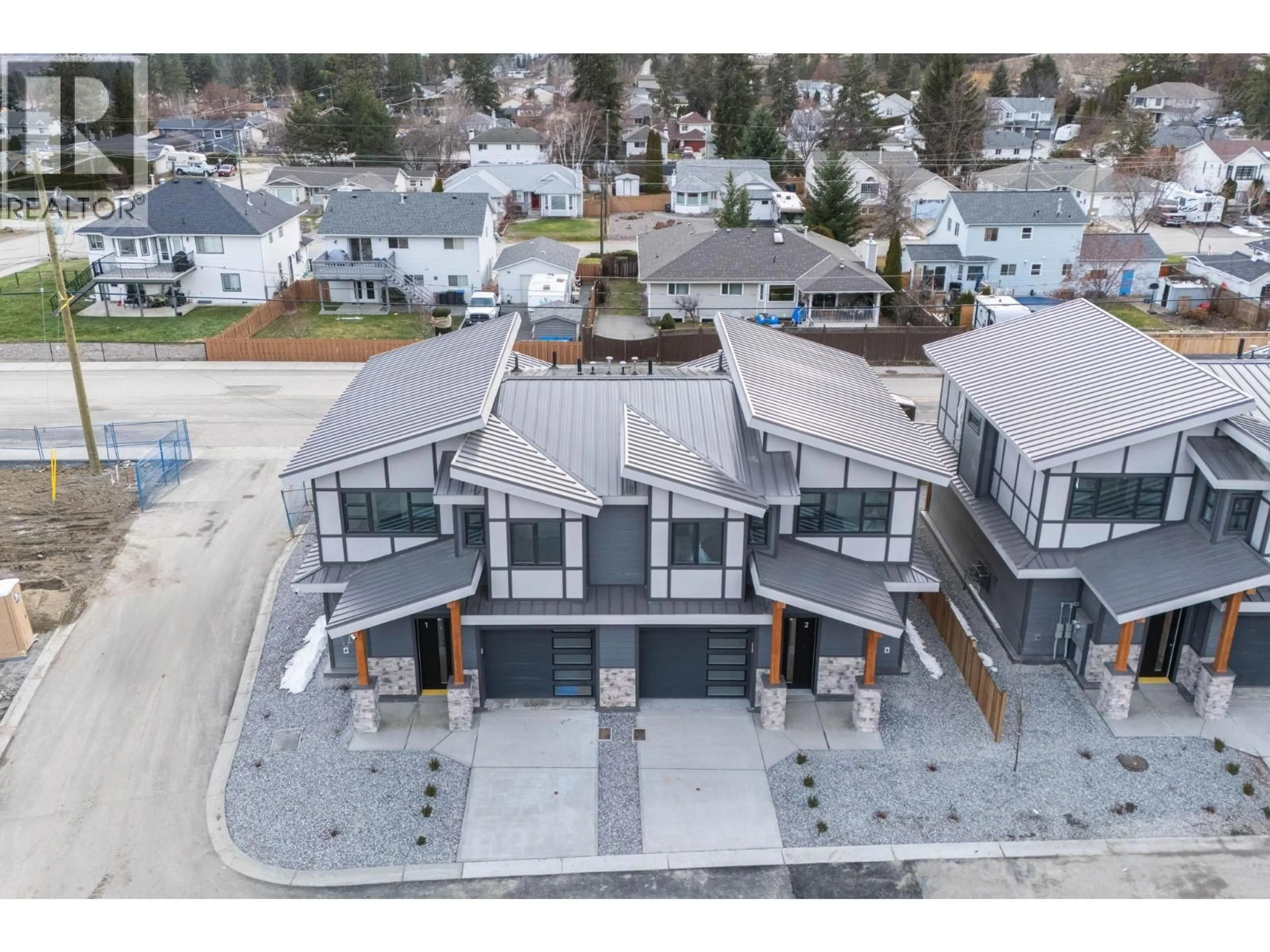 A pic from outside/outdoor area/front of a property/back of a property/a pic from drone, street for 3 - 3210 SALMON ROAD, West Kelowna British Columbia V4T1A7