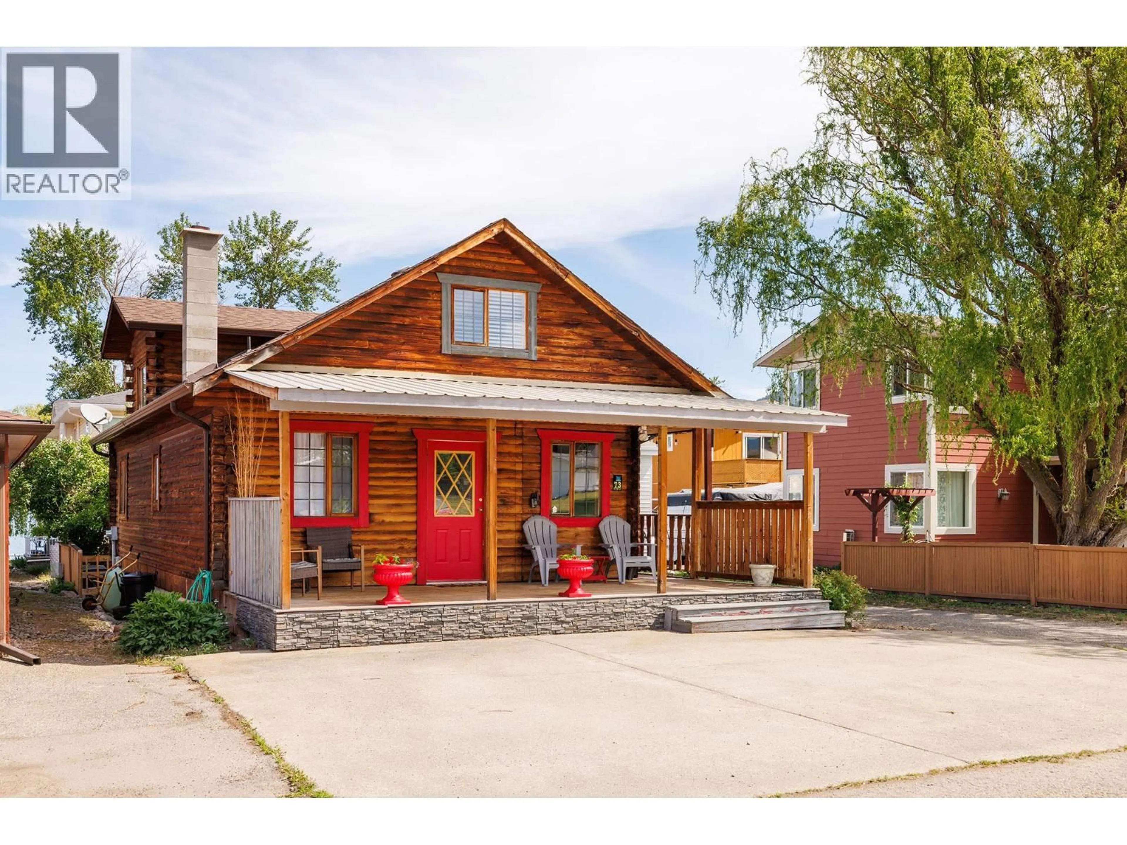 Home with brick exterior material, street for 73 ELK STREET, Vernon British Columbia V1H2A1