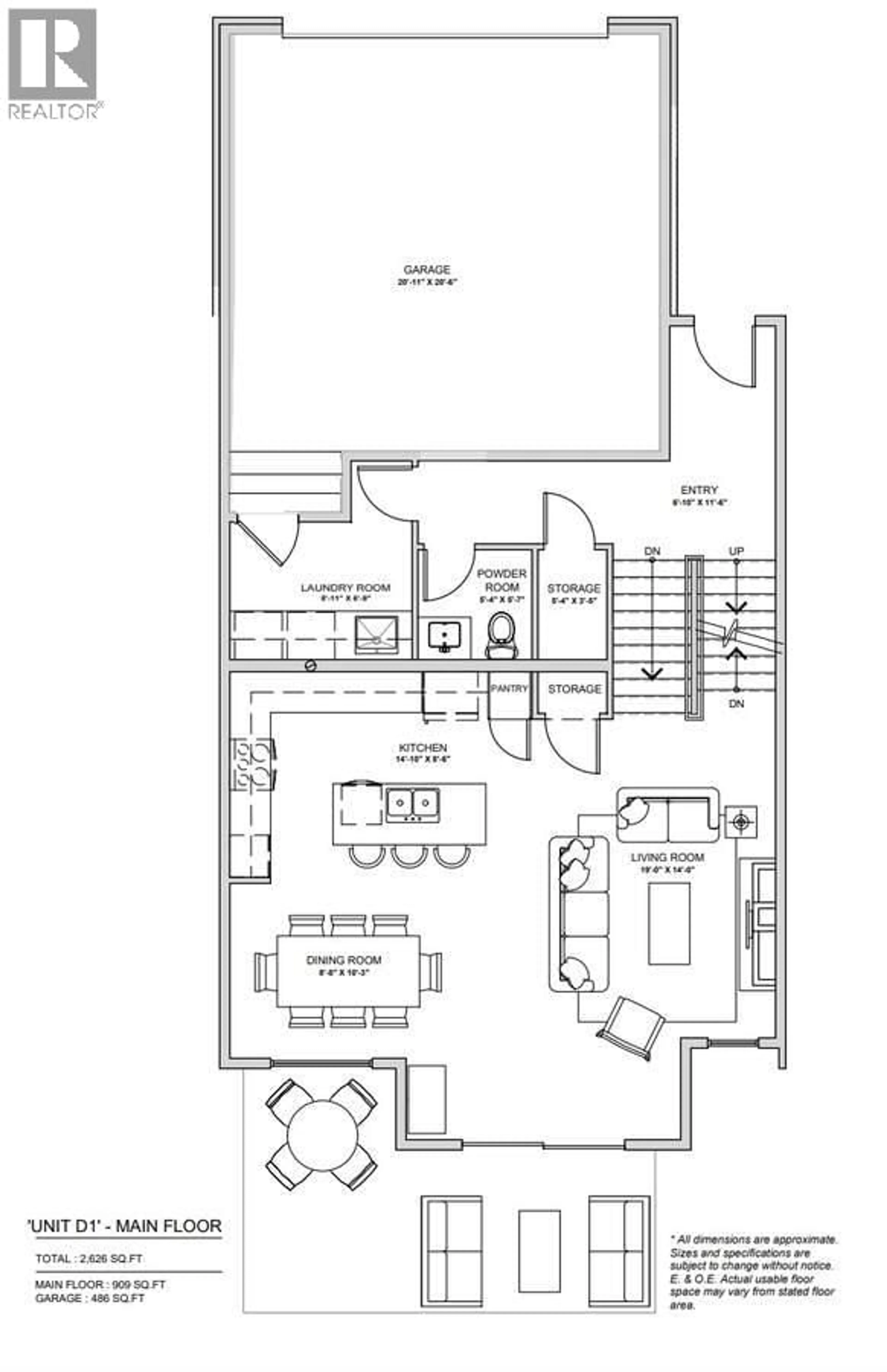 Floor plan for 44 - 1550 UNION ROAD, Kelowna British Columbia V1V0G9