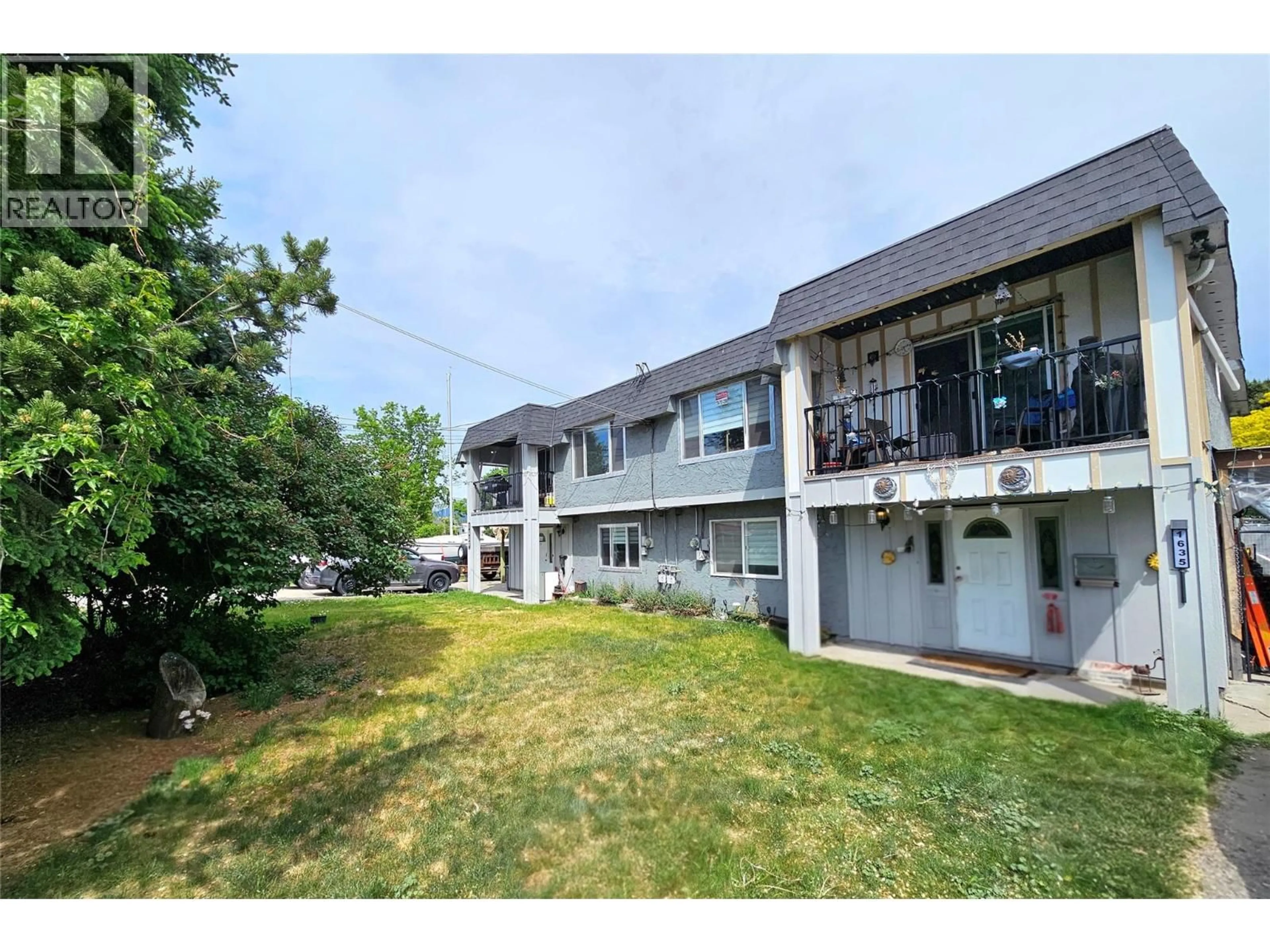 A pic from outside/outdoor area/front of a property/back of a property/a pic from drone, mountain view for 1635-1637 FINDLAY ROAD, Kelowna British Columbia V1X5B6