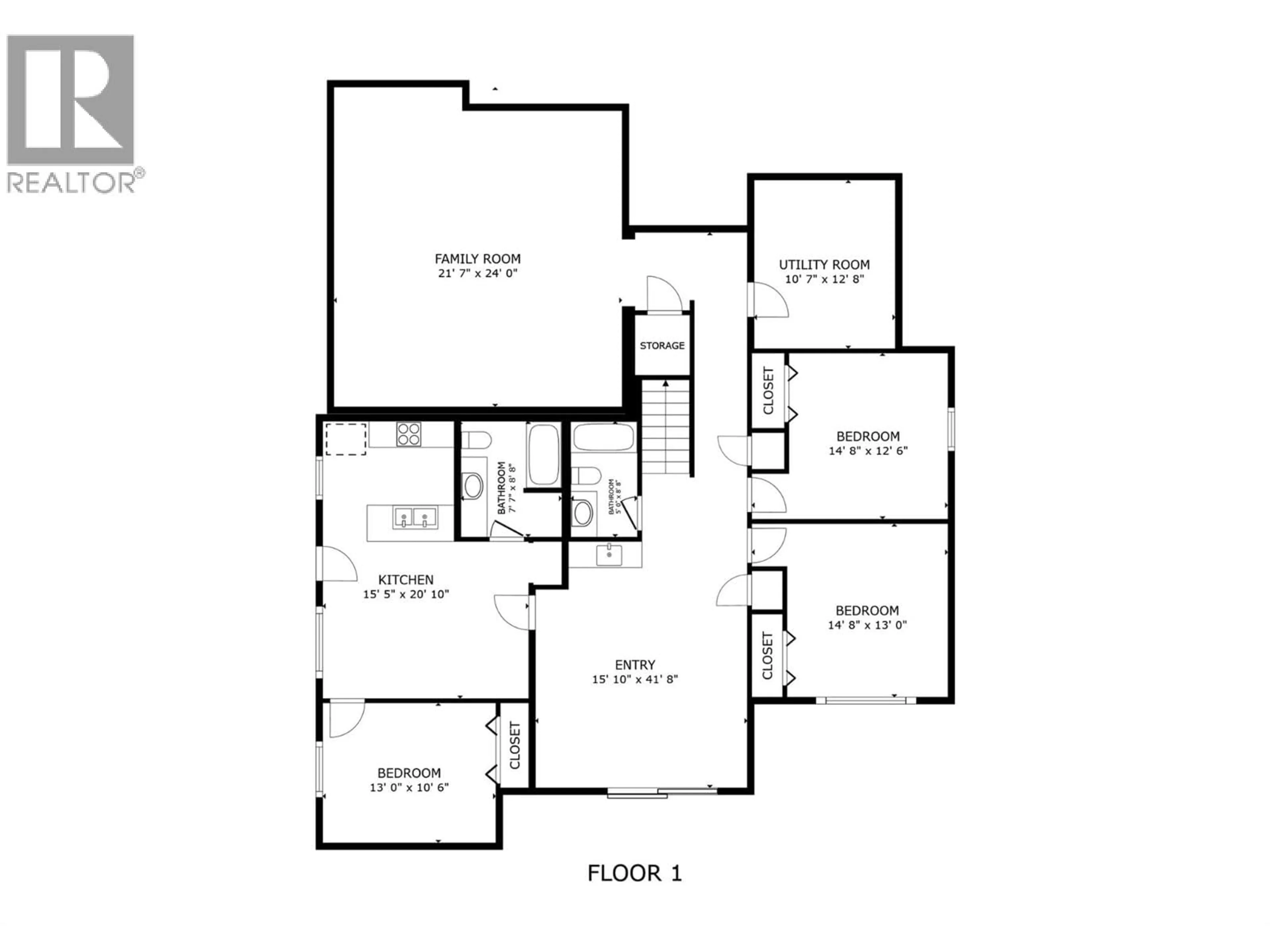Floor plan for 2150 MONTENEGRO DRIVE, Kelowna British Columbia V1P0B2