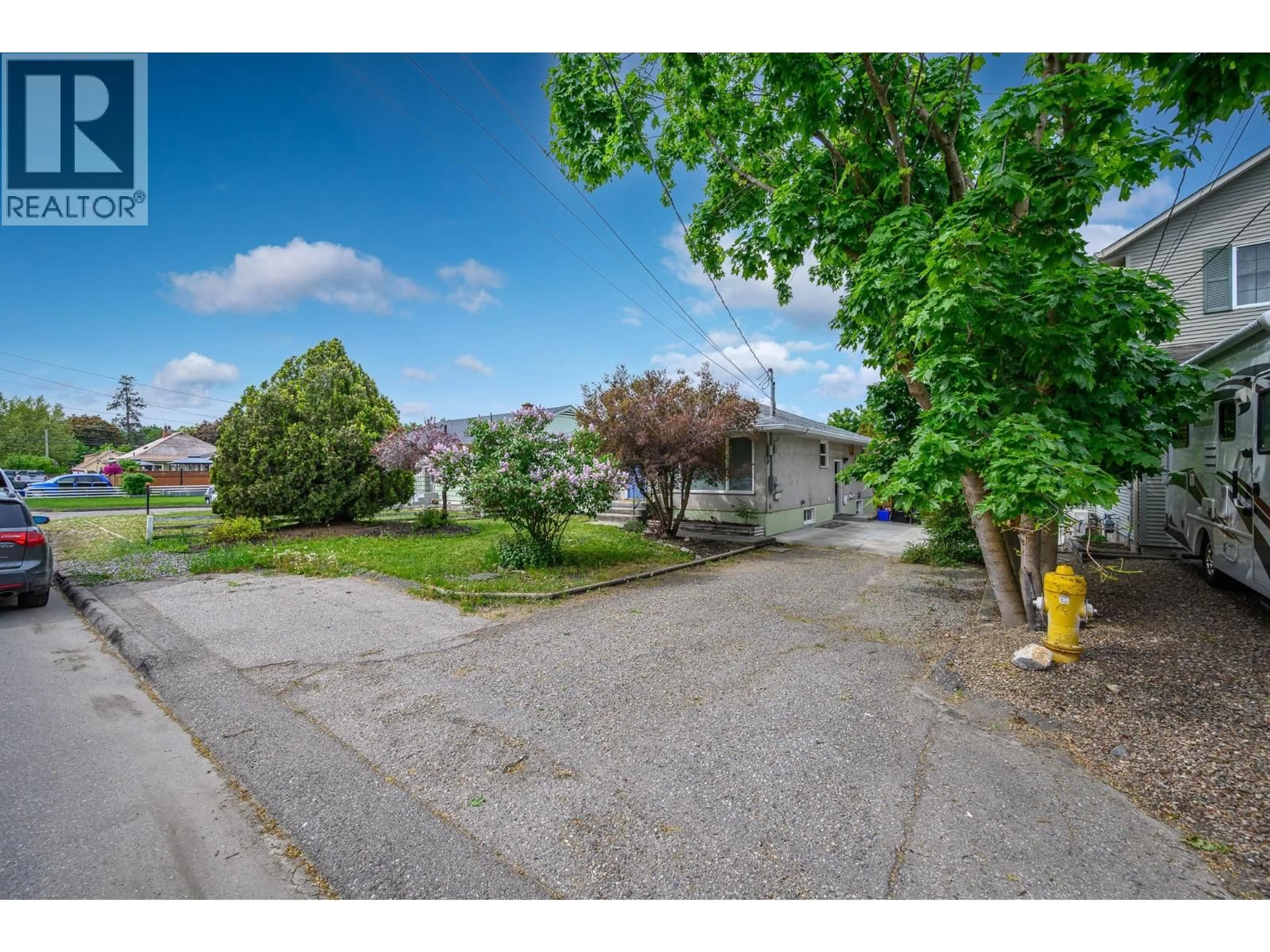 A pic from outside/outdoor area/front of a property/back of a property/a pic from drone, street for 3302 24 STREET, Vernon British Columbia V1T4N6