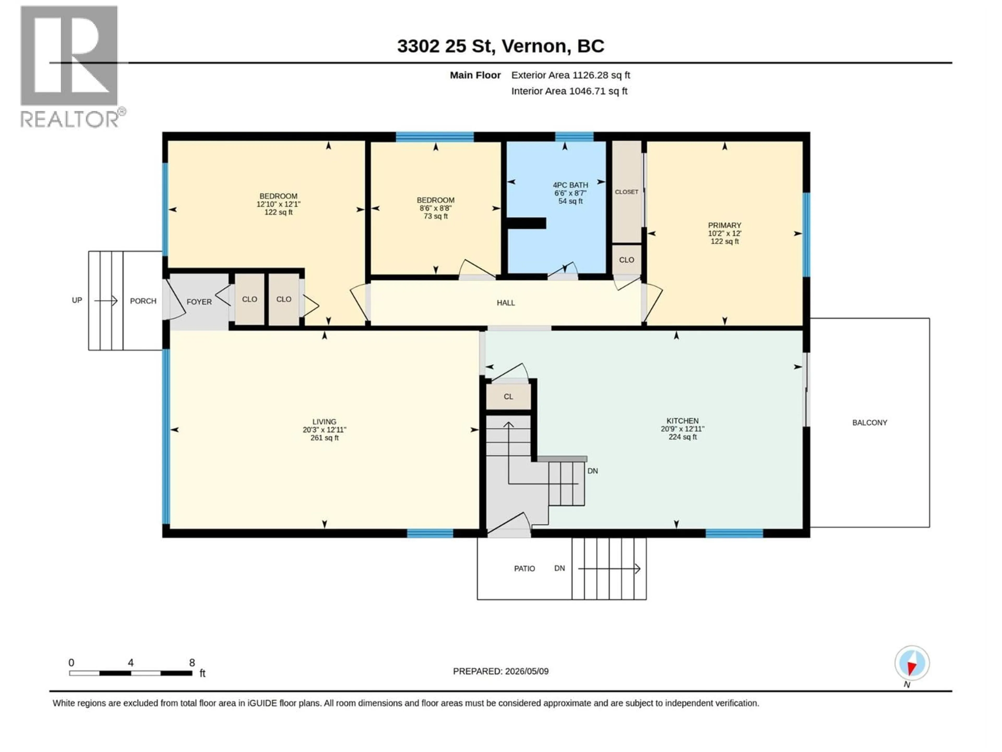 Floor plan for 3302 24 STREET, Vernon British Columbia V1T4N6