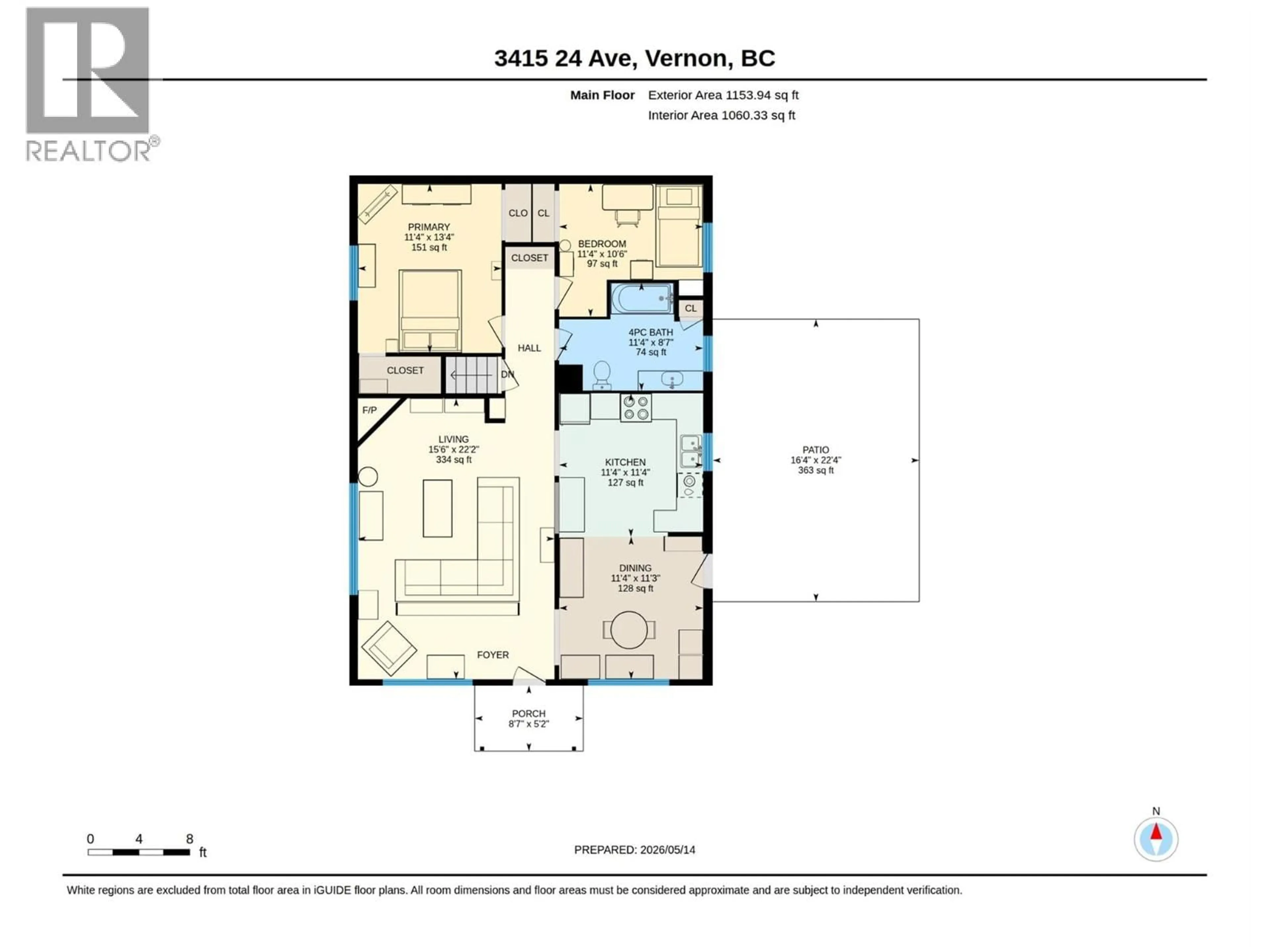 Floor plan for 3415 24 AVENUE, Vernon British Columbia V1T1L7