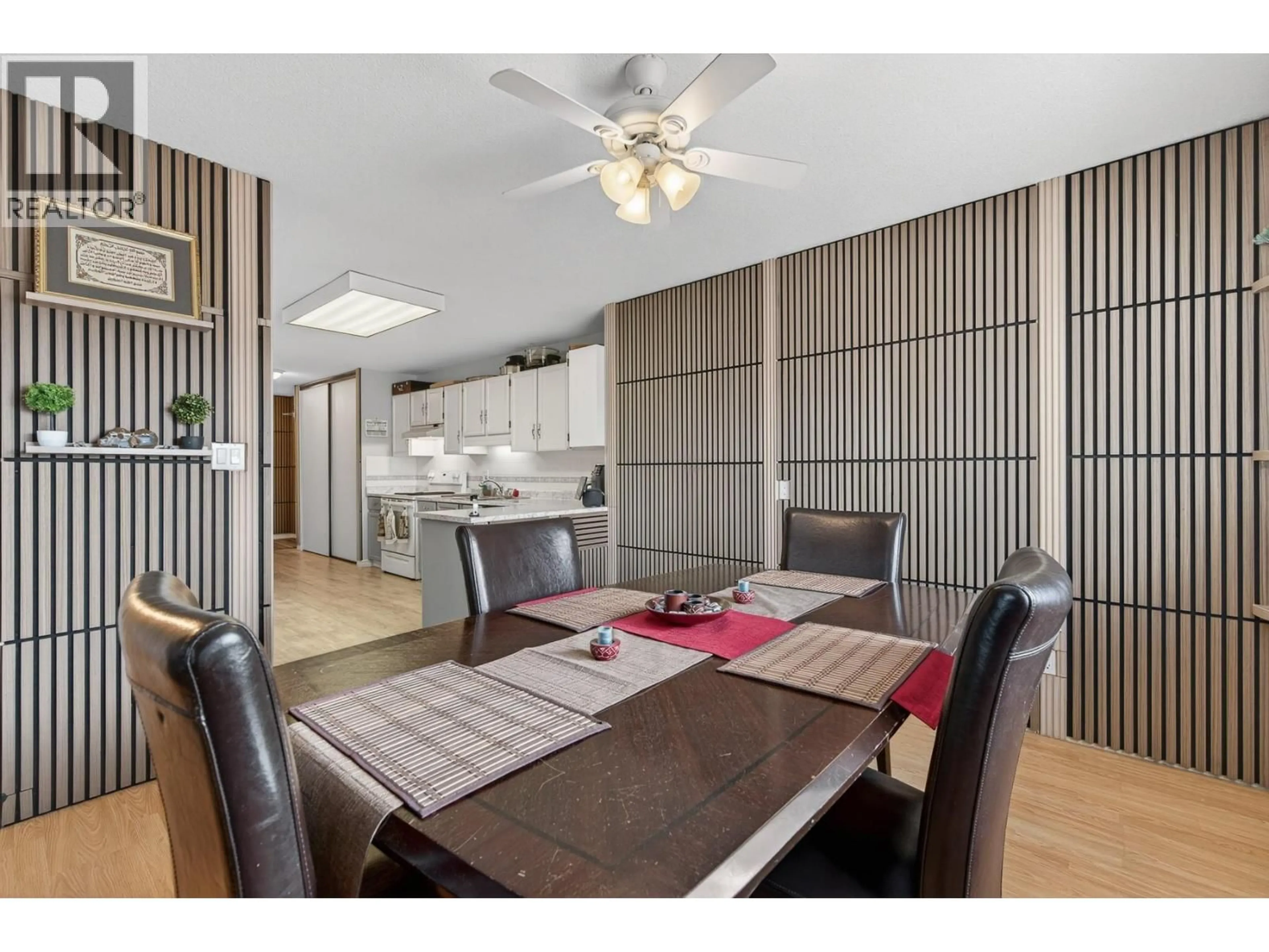 Dining room, wood/laminate floor for 311 - 3608 27 AVENUE, Vernon British Columbia V1T1S4