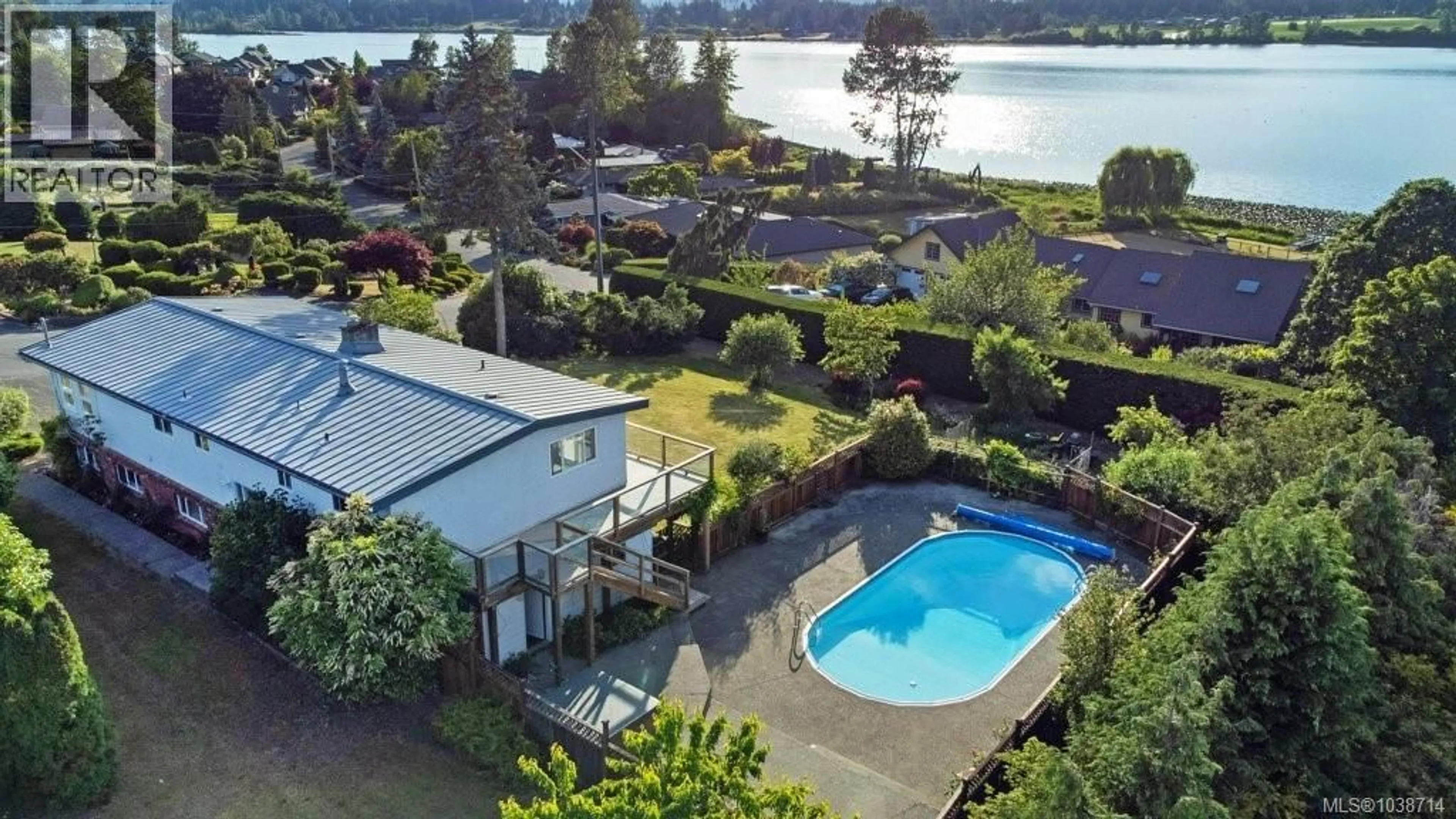 A pic from outside/outdoor area/front of a property/back of a property/a pic from drone, water/lake/river/ocean view for 6329 WESTLOCK ROAD, Duncan British Columbia V9L5N8