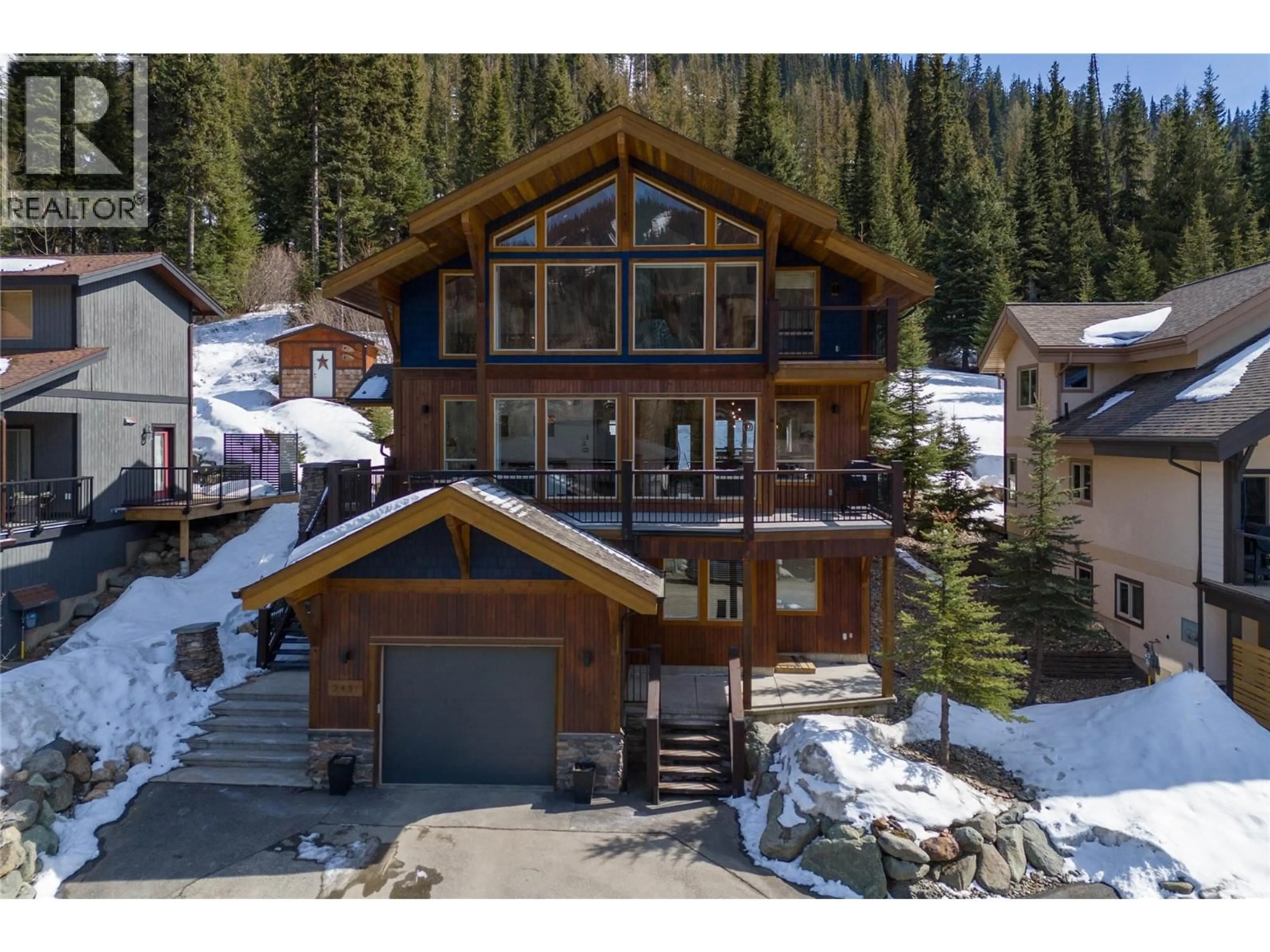 A pic from outside/outdoor area/front of a property/back of a property/a pic from drone, street for 2431 FAIRWAYS DRIVE, Sun Peaks British Columbia V0E5N0