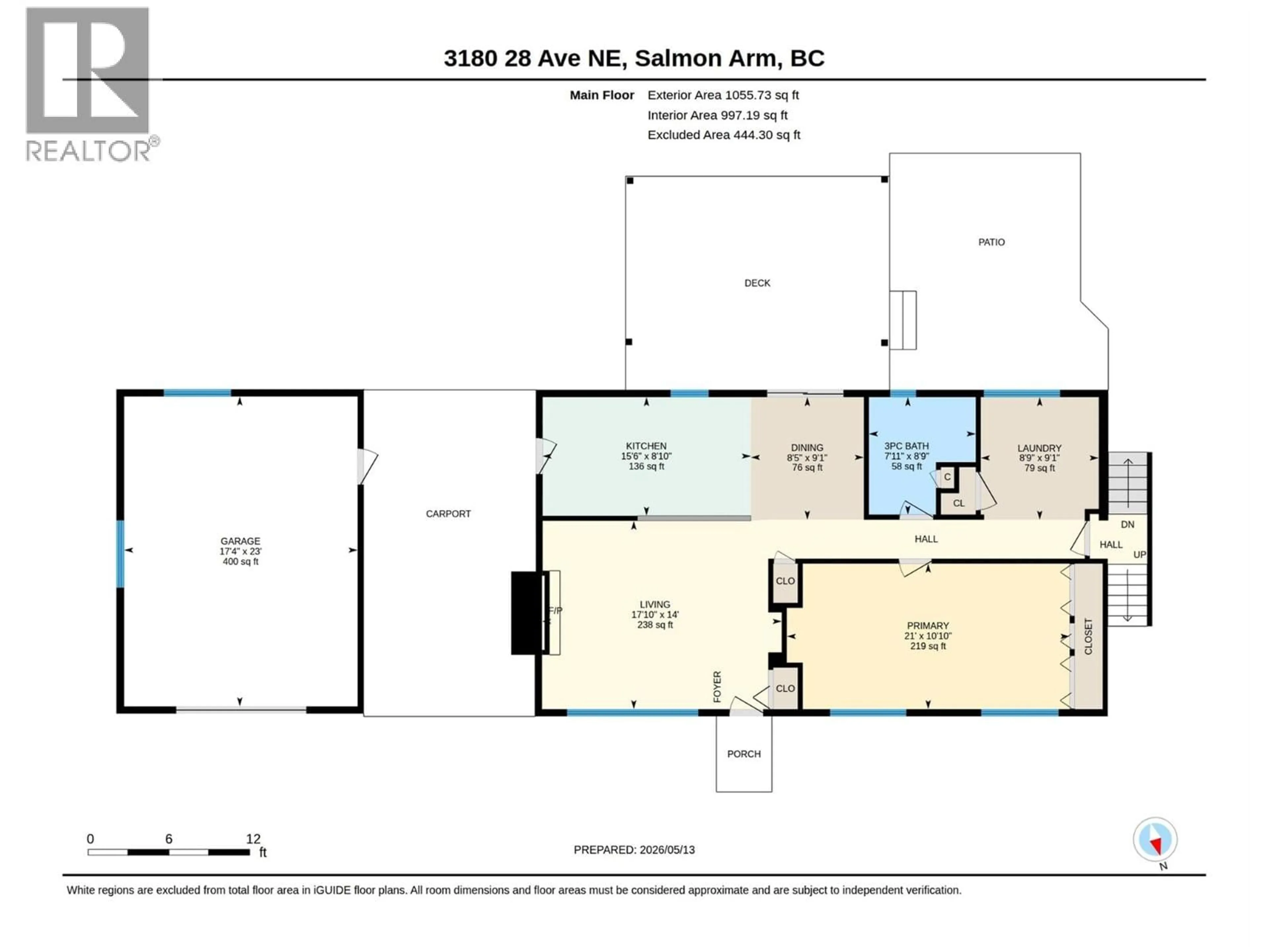 Floor plan for 3180 28TH AVENUE NORTHEAST, Salmon Arm British Columbia V1E3G1