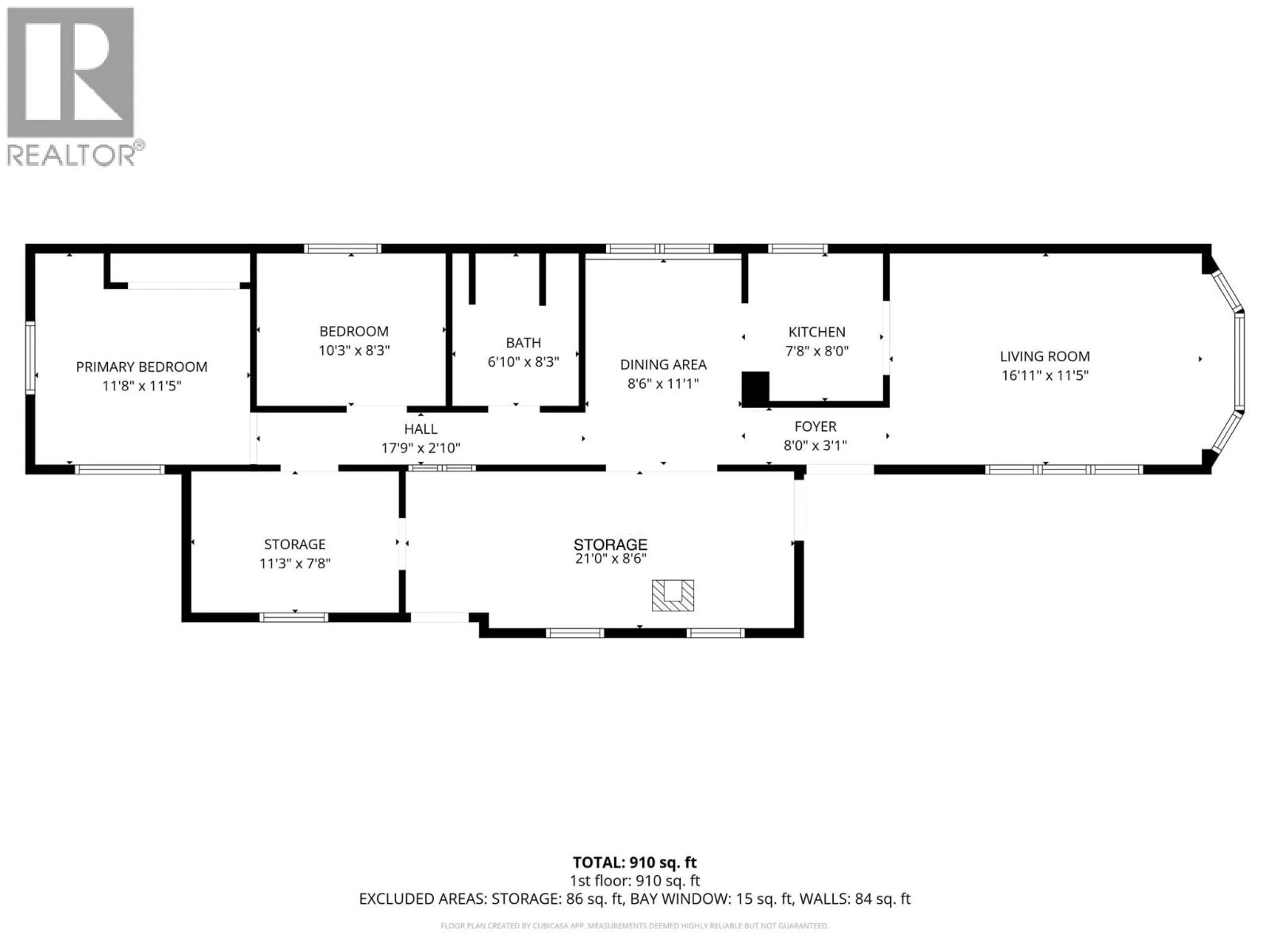 Floor plan for 53 - 406 BRANDLMAYR OTHER, Princeton British Columbia V0X1W0