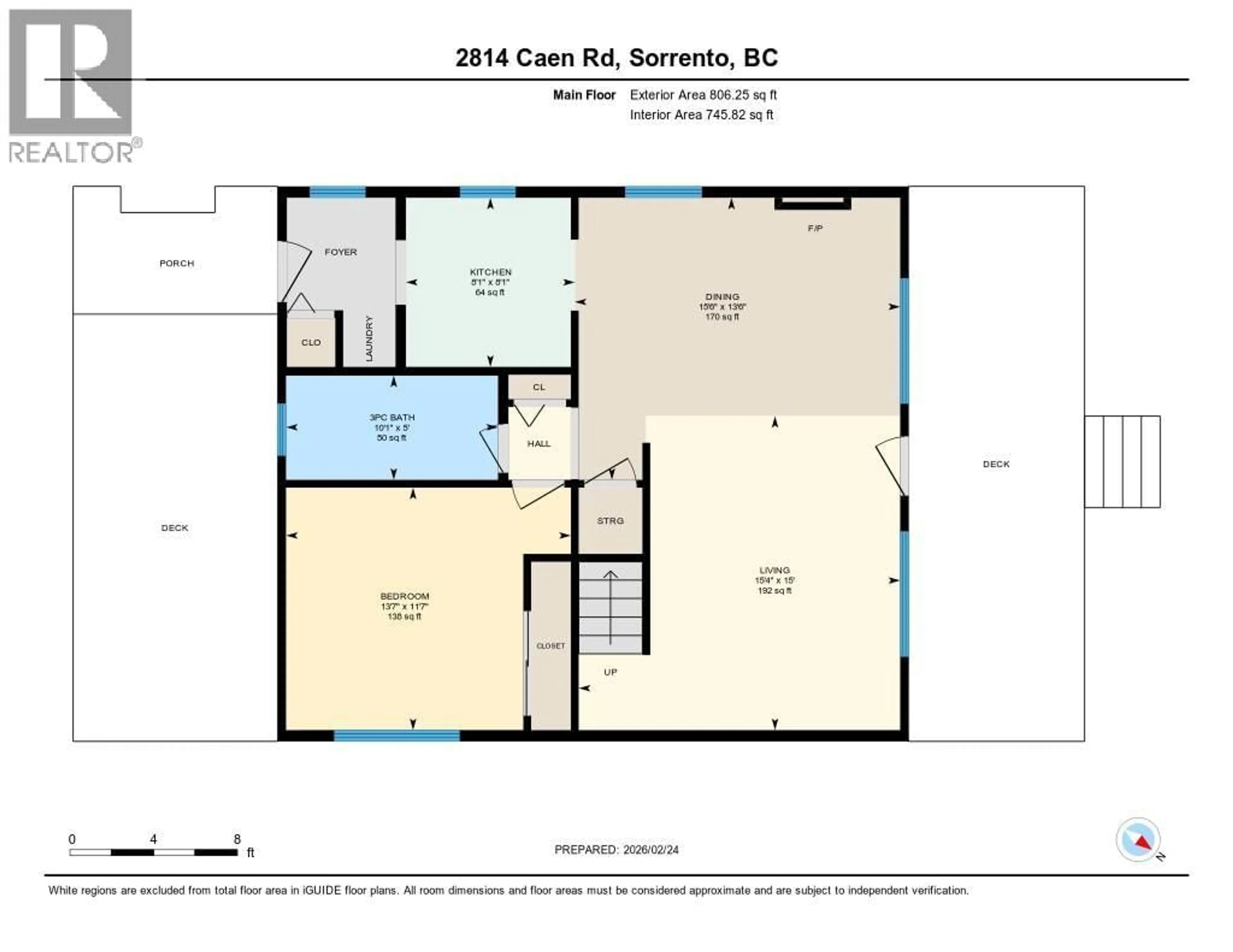 Floor plan for 2814 CAEN ROAD, Sorrento British Columbia V0E2W0