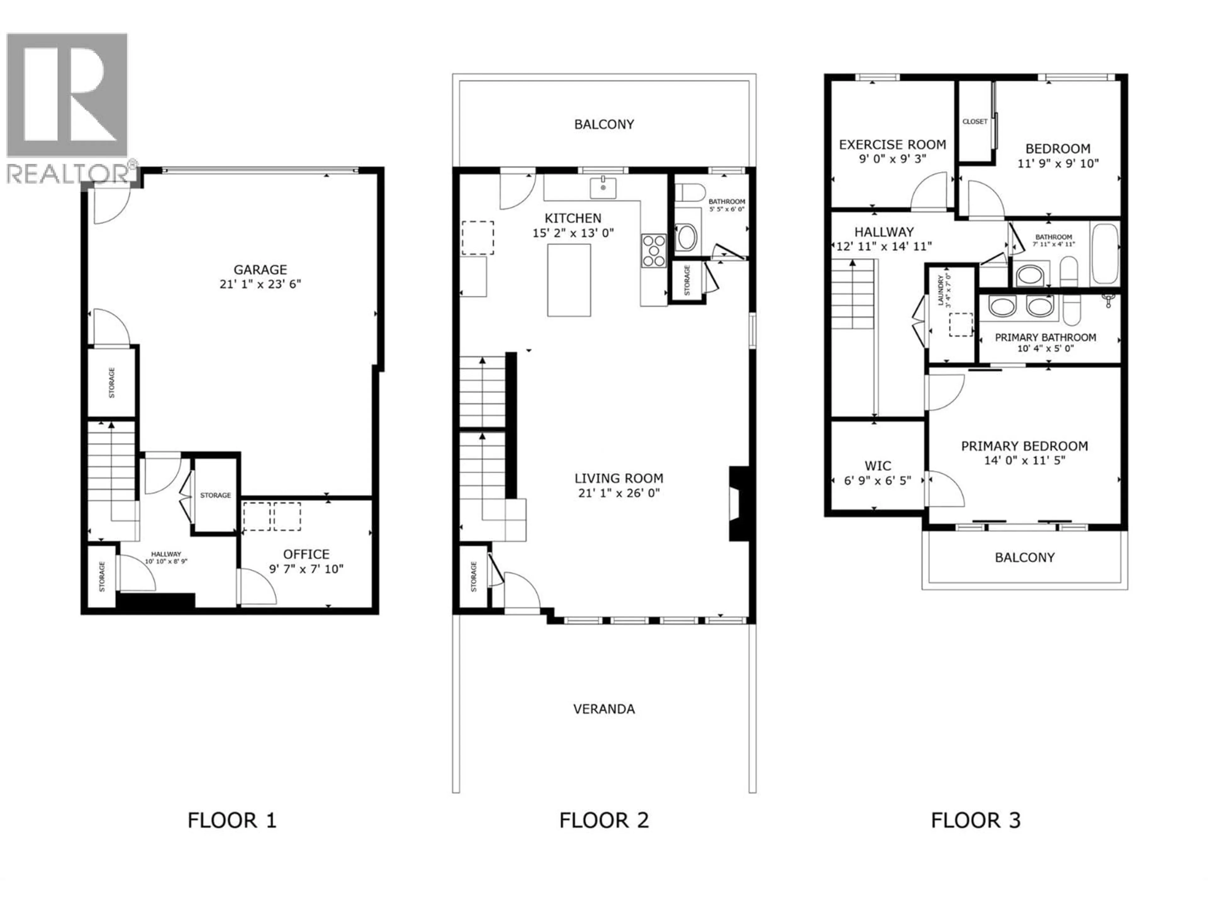 Floor plan for 9 - 1102 CAMERON AVENUE, Kelowna British Columbia V1Y0B2