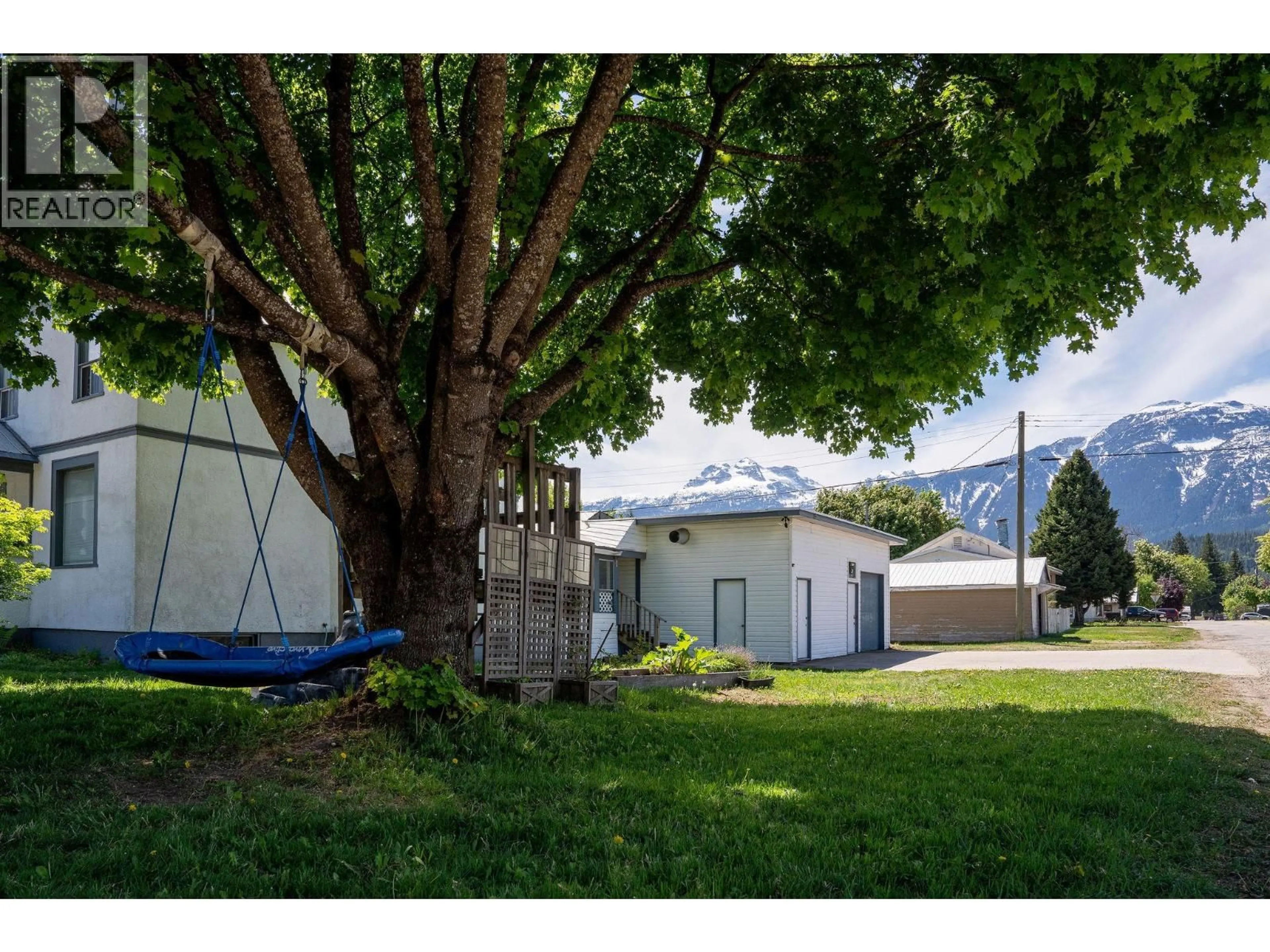 A pic from outside/outdoor area/front of a property/back of a property/a pic from drone, mountain view for 403 FIFTH STREET EAST, Revelstoke British Columbia V0E2S0
